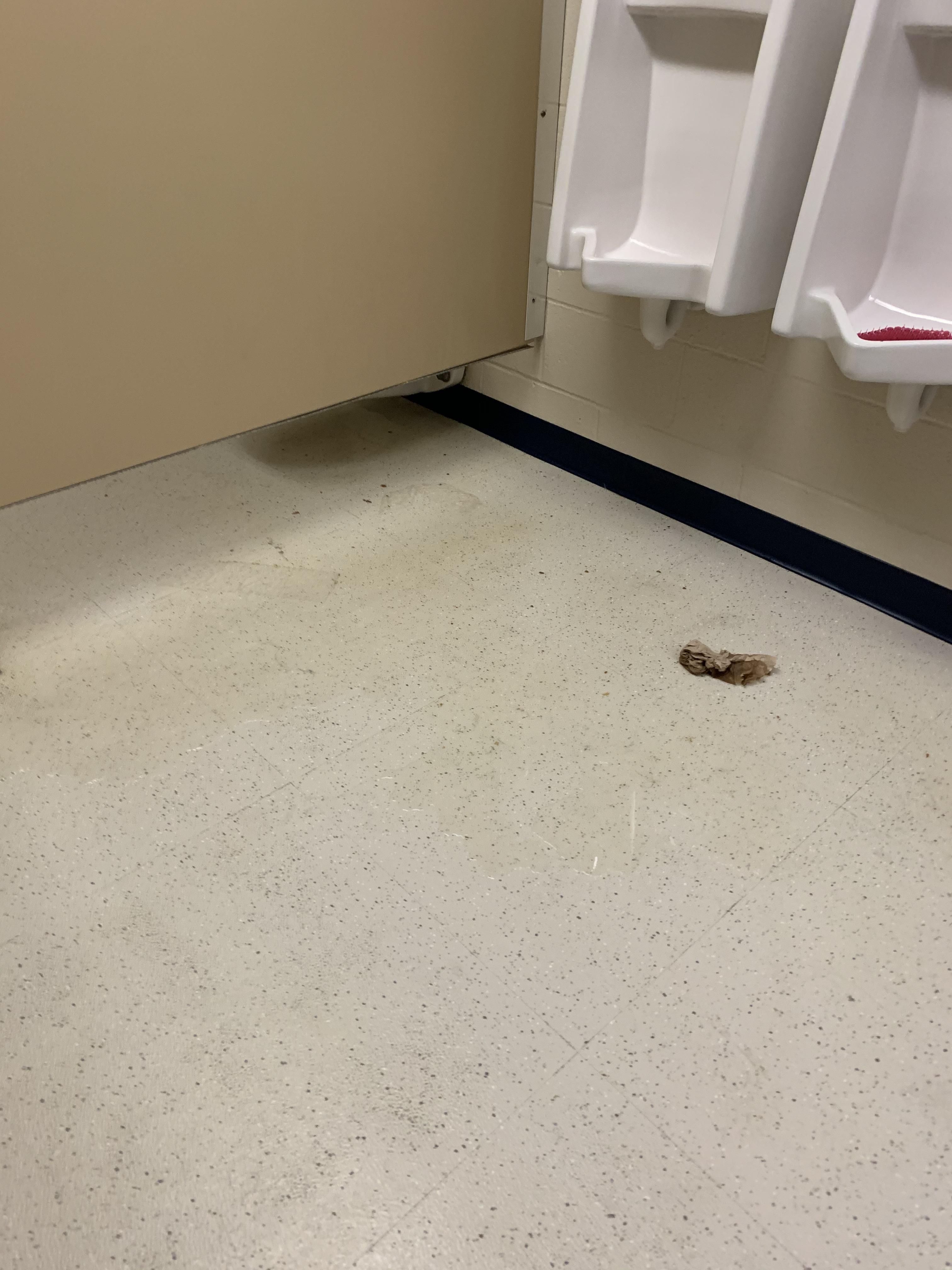 Toilet flooded as I went to bathroom, no idea what is on my shoes