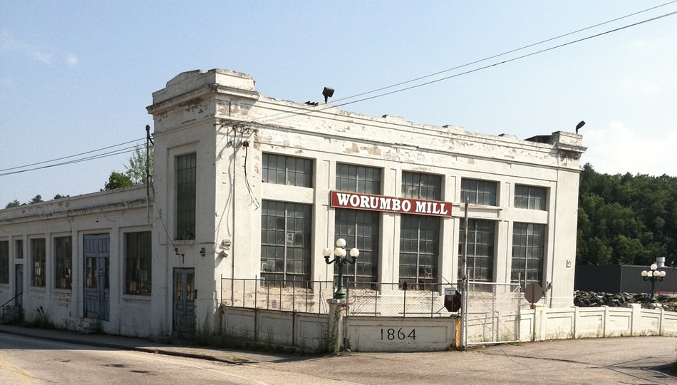 Worumbo Mill in Lisbon Falls, ME (18652016). The woolen mill closed in