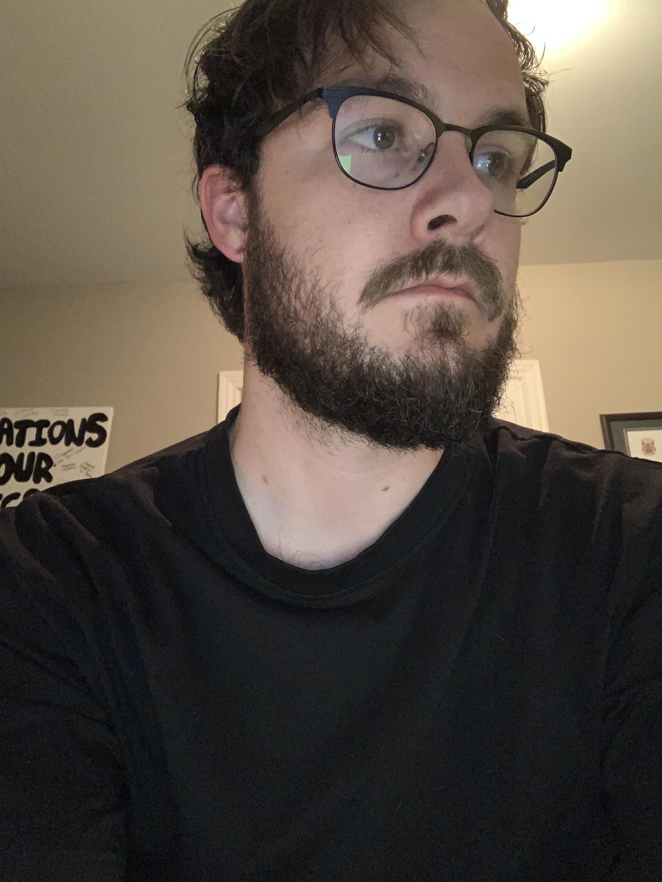 It’s not thick and the mustache doesn’t connect, but I think it’s