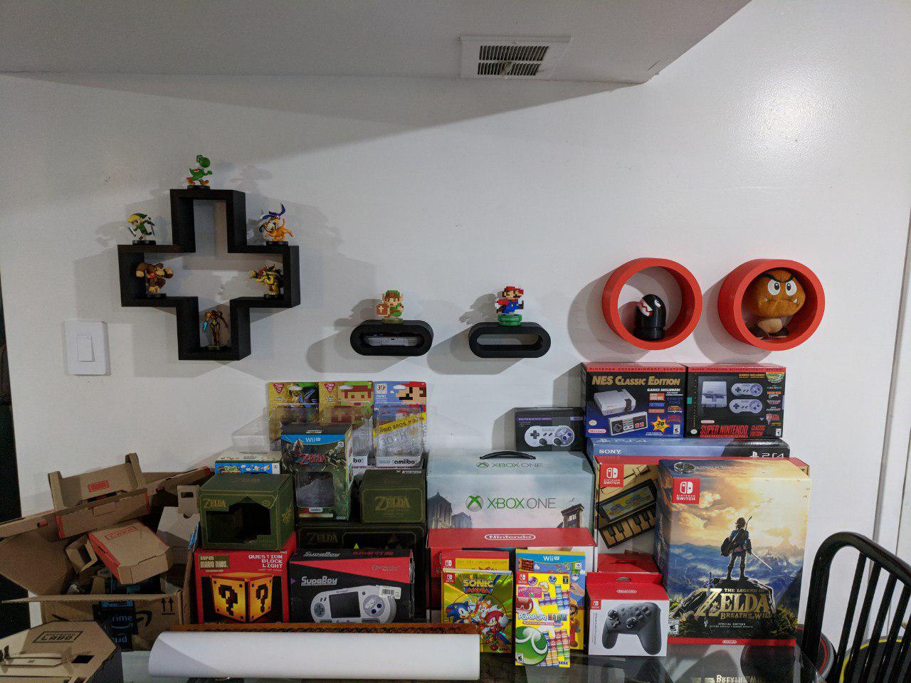 I 3D printed a NESinspired shelf for my game room! r/casualnintendo