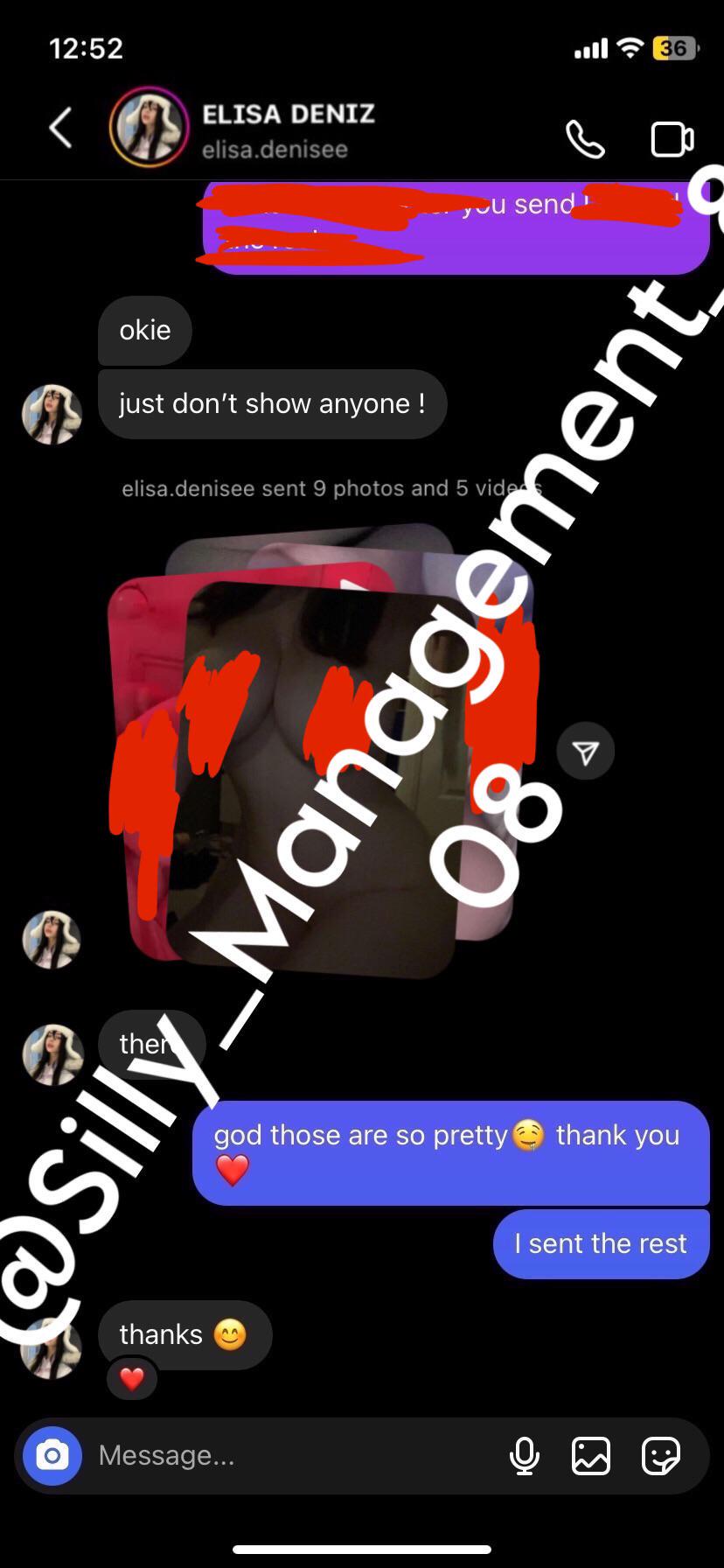 my ex gf she still sends me nudes but I have our sextapes and other pics of her. More old stuff