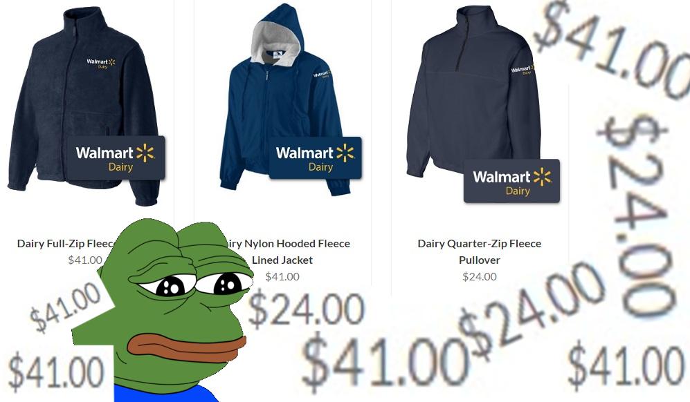When management says your hoodies/coats have to be official Walmart