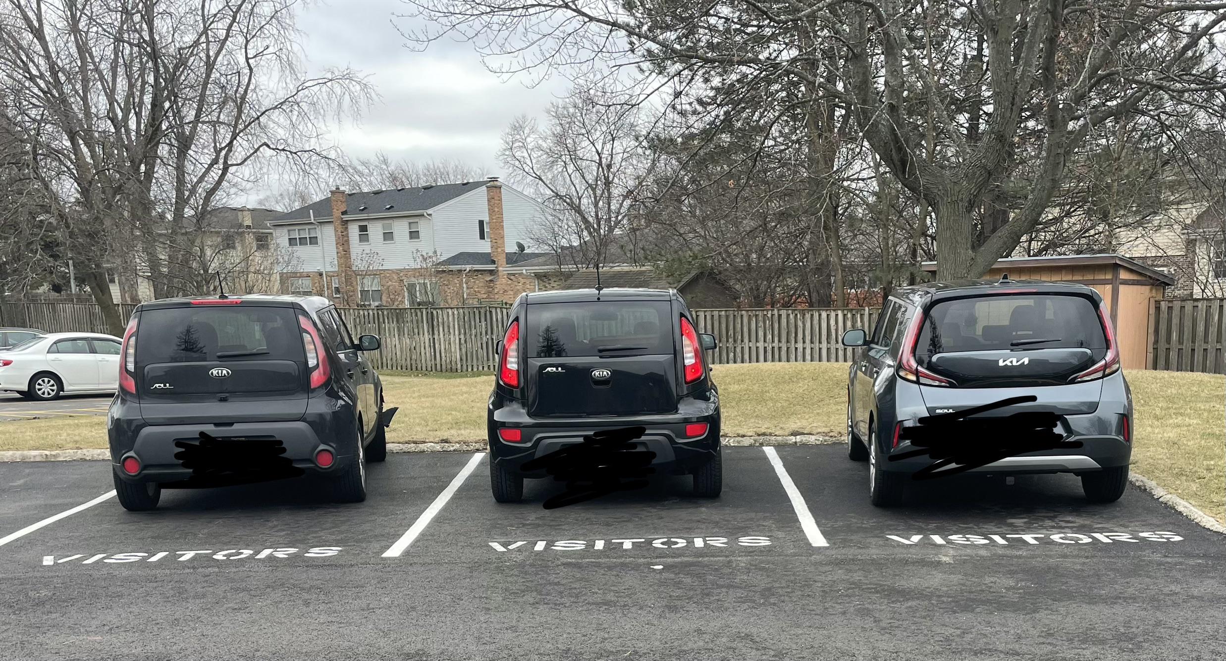 3 Kia souls in my apartment building (at least 6 in entire complex.) I