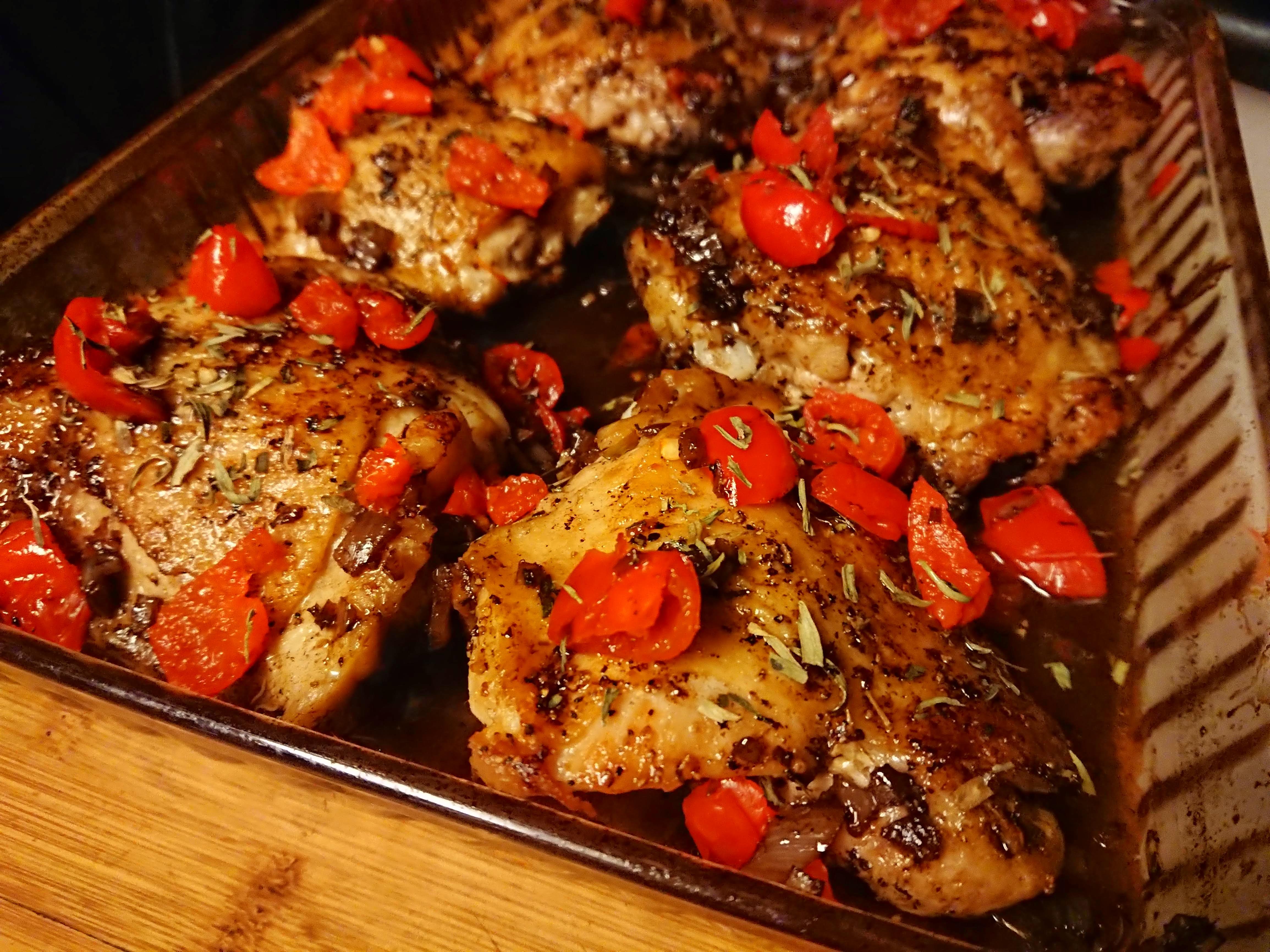 [Homemade] Balsamic Chicken with Peppadew Peppers r/food