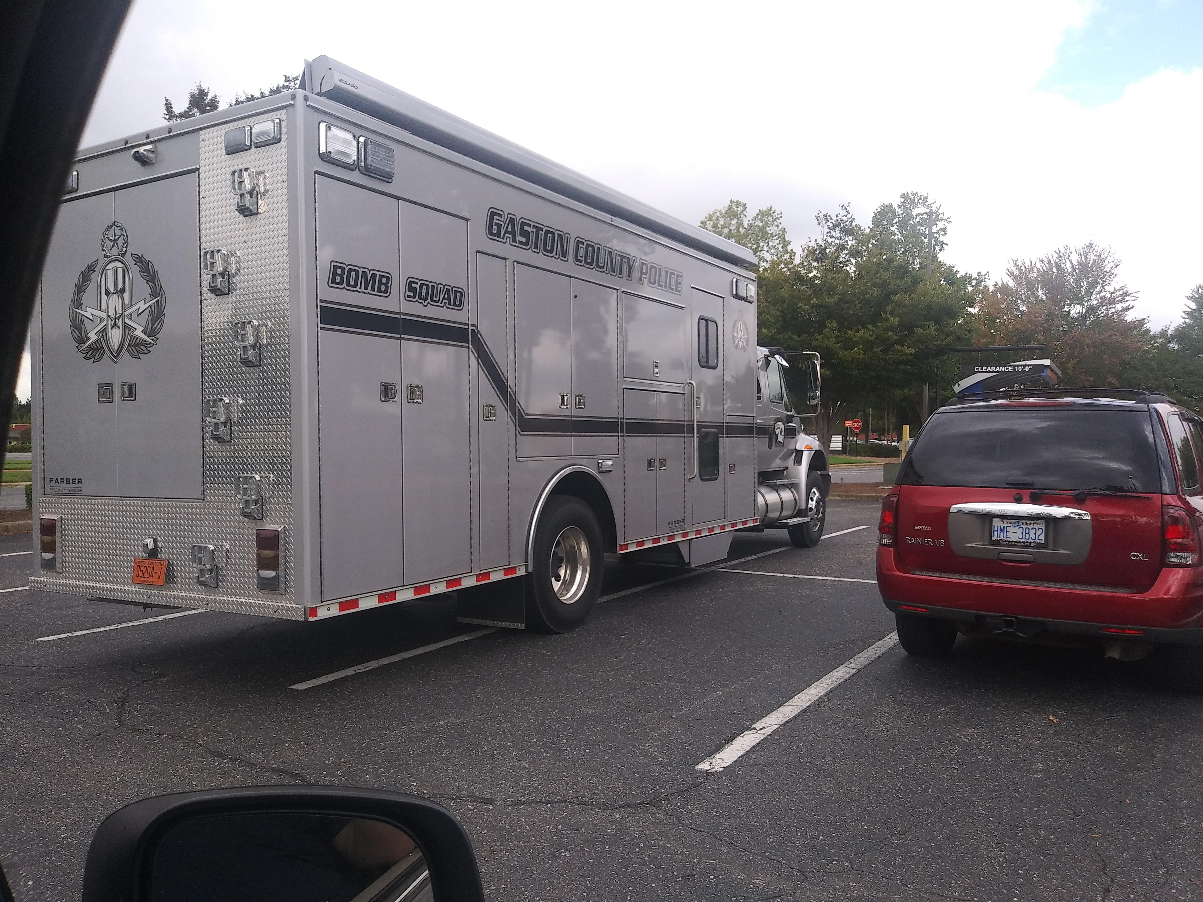 GCPD Bomb Squad truck Gaston County Police in Gaston County NC r