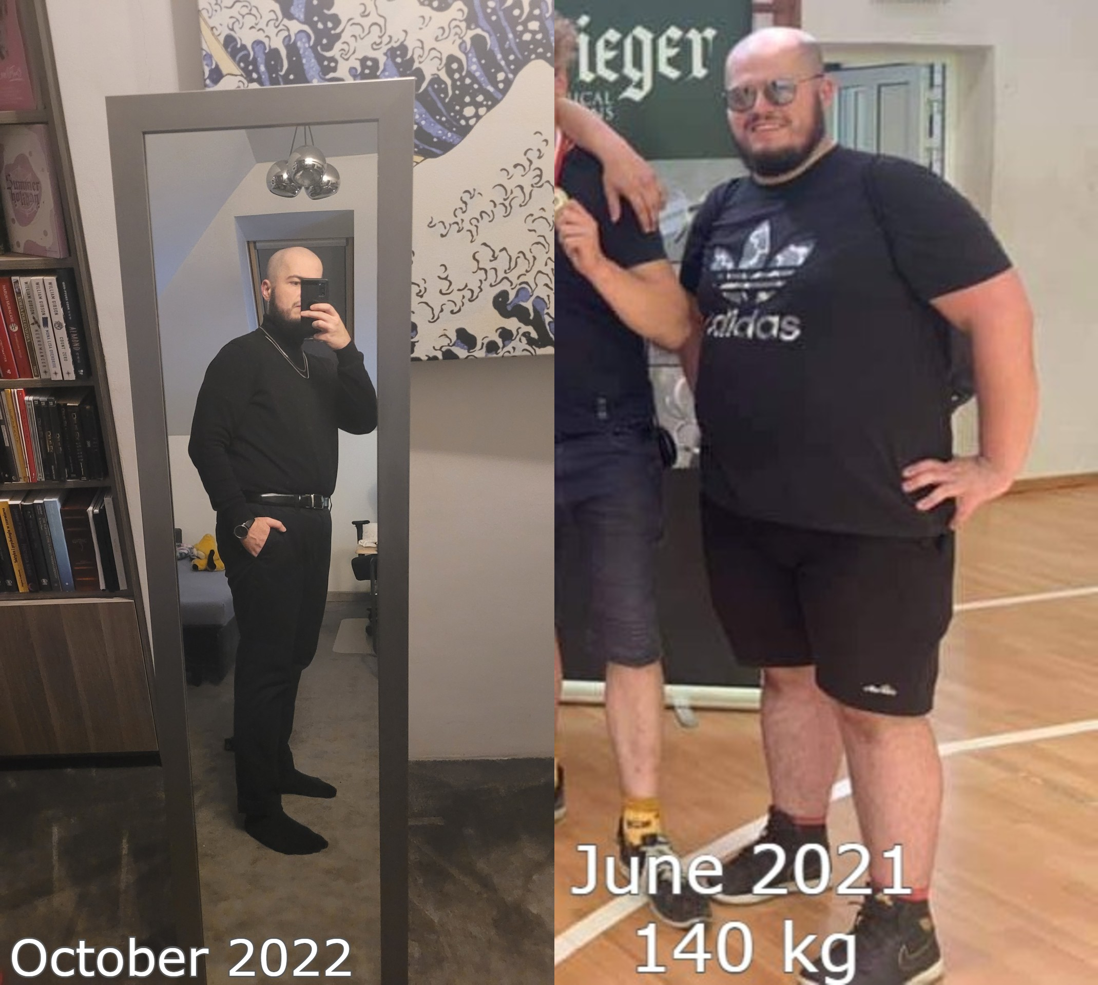 M/26/5'9 [308 lbs > 200 lbs = 108 lbs lost] (14 months) I once lost 40