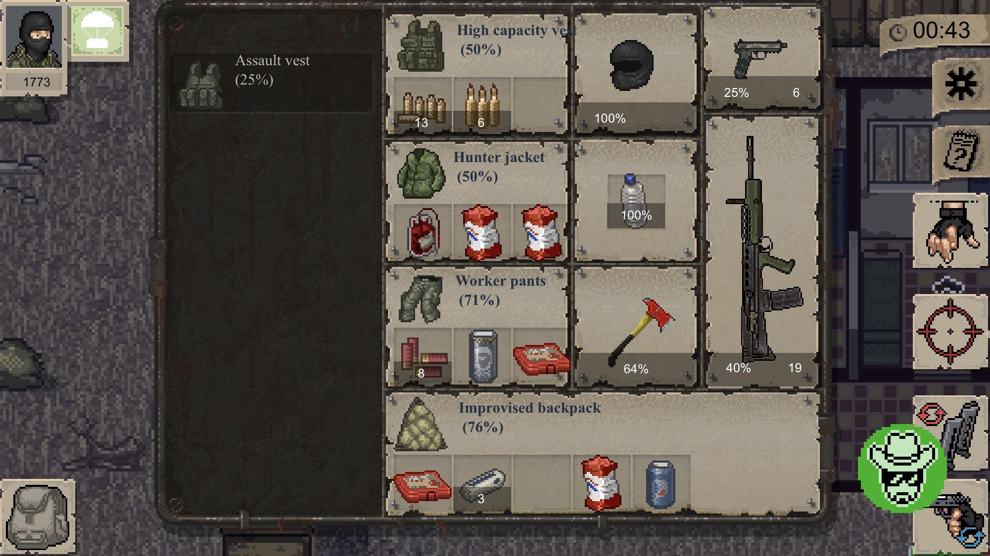 Max inventory space r/MiniDayZ