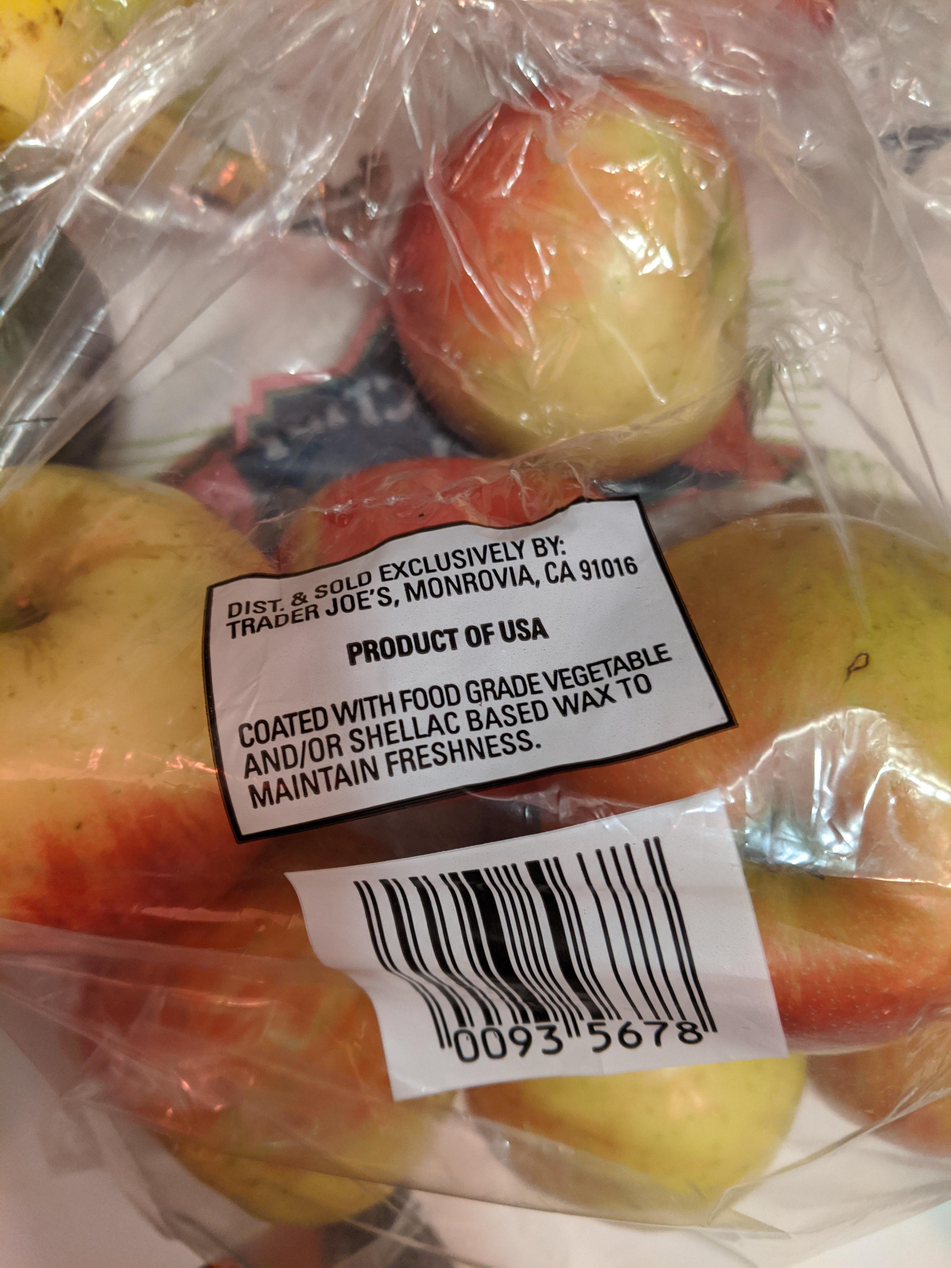 Get your own style now Trader Joe's Bag of Organic Fuji Apples We'll