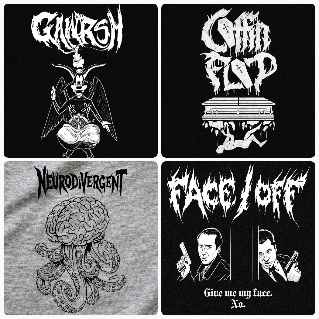 I like to design metal tees for non metal things. it's a hobby r