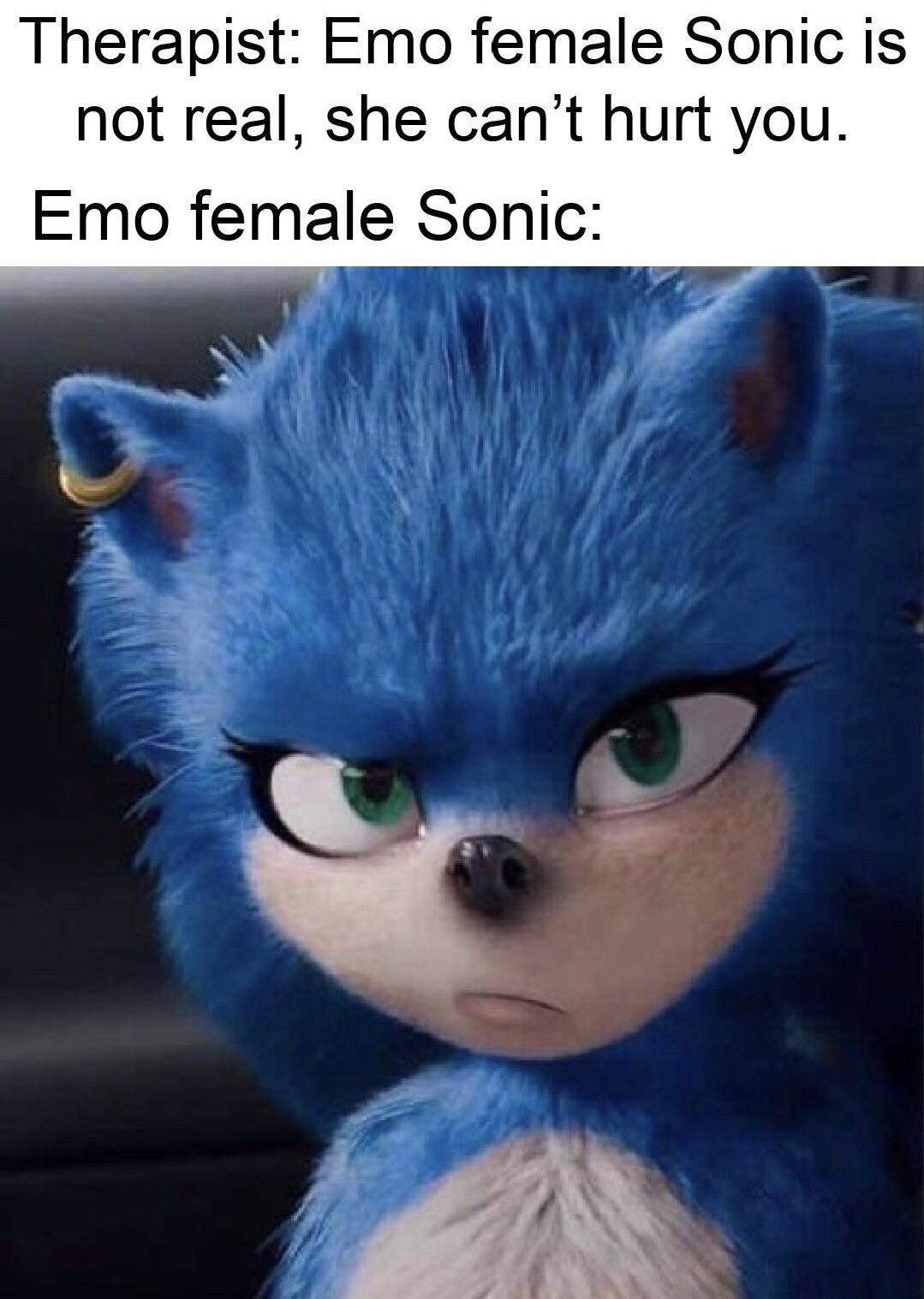 Sonic Movie Meme Girl