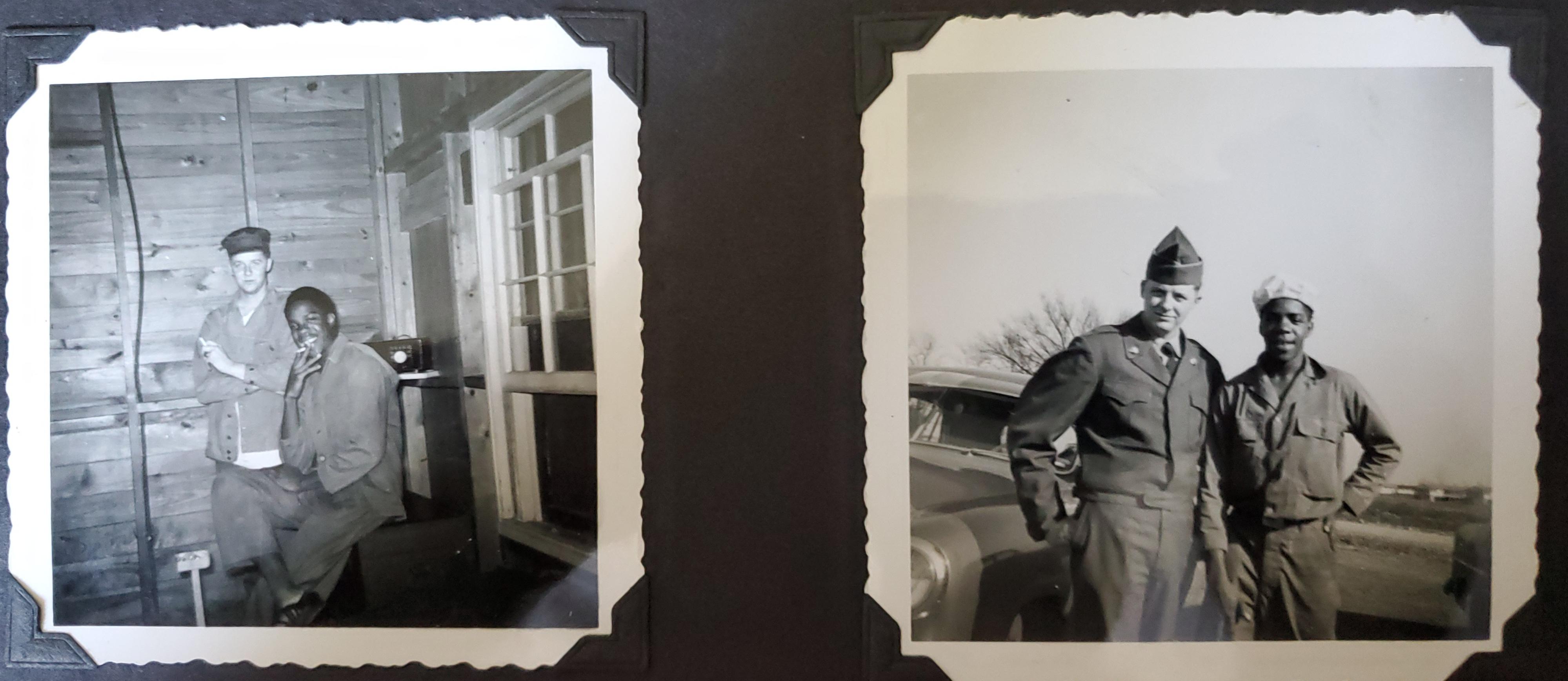 My Grandpa (left) and his military buddy, Fred stationed in the Ozarks