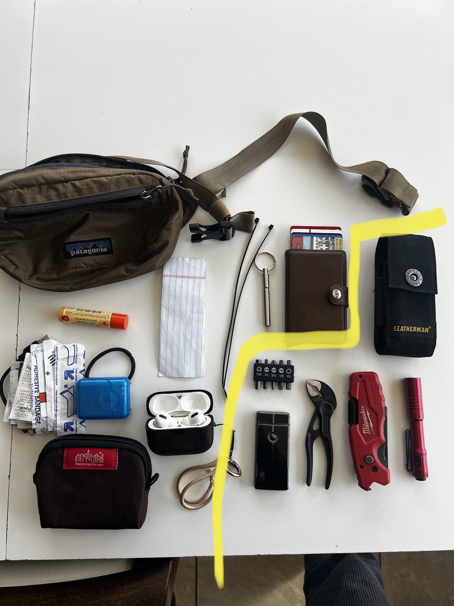 My Fanny pack EDC load out. (Need suggestions) r/EDC