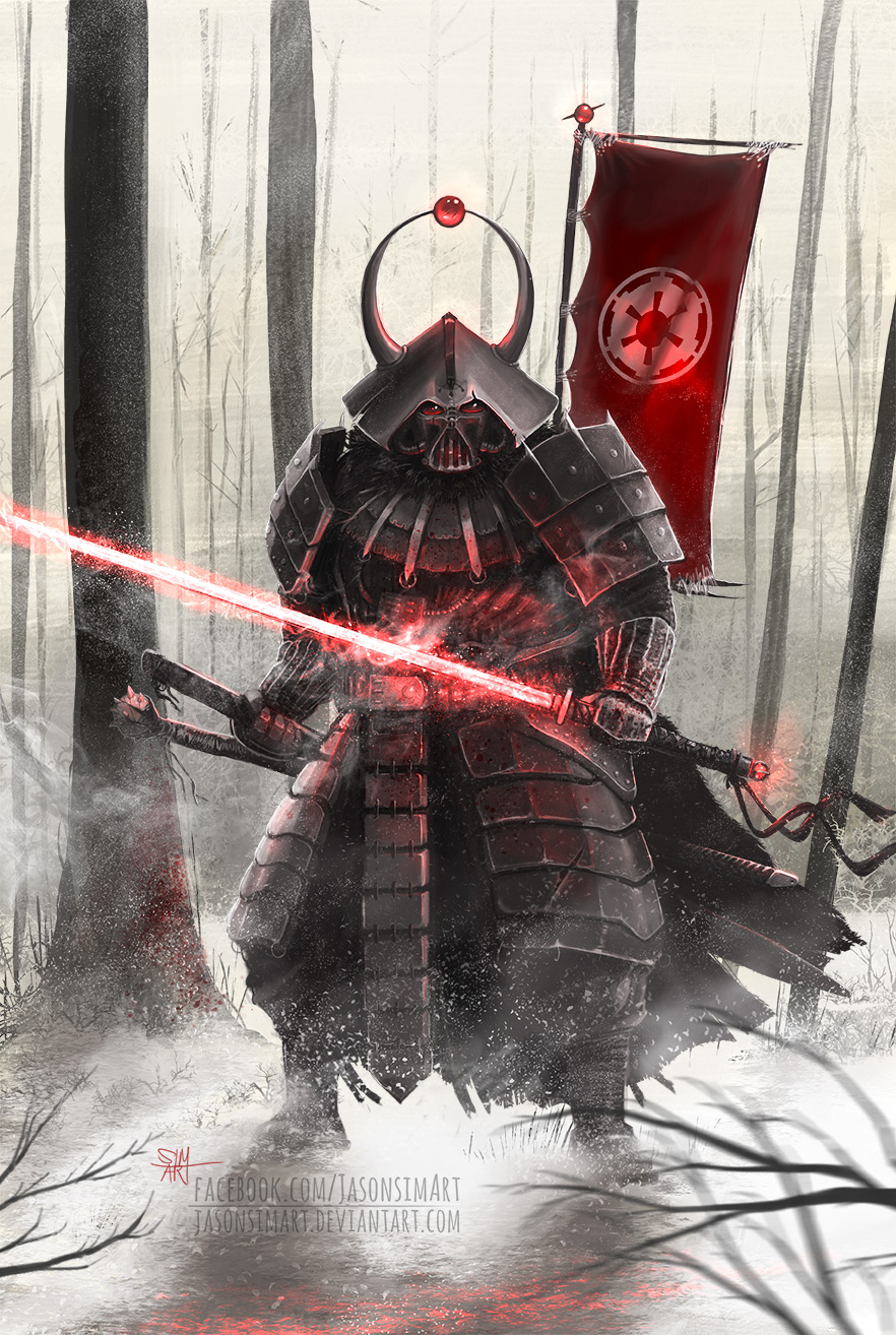 Samurai Vader by Jason Simart r/StarWars