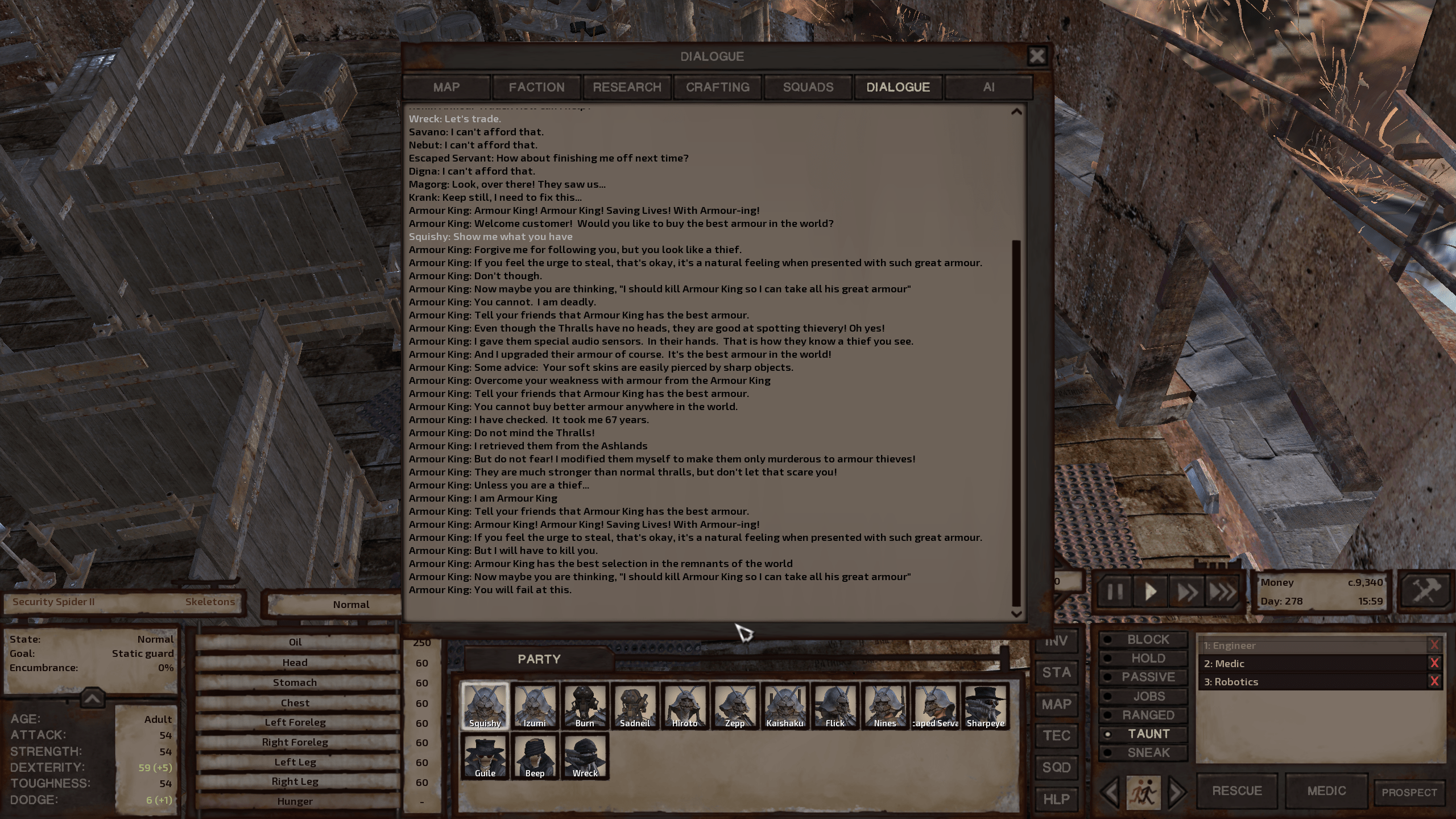 [Potential spoiler] Armor king makes the best armor. r/Kenshi