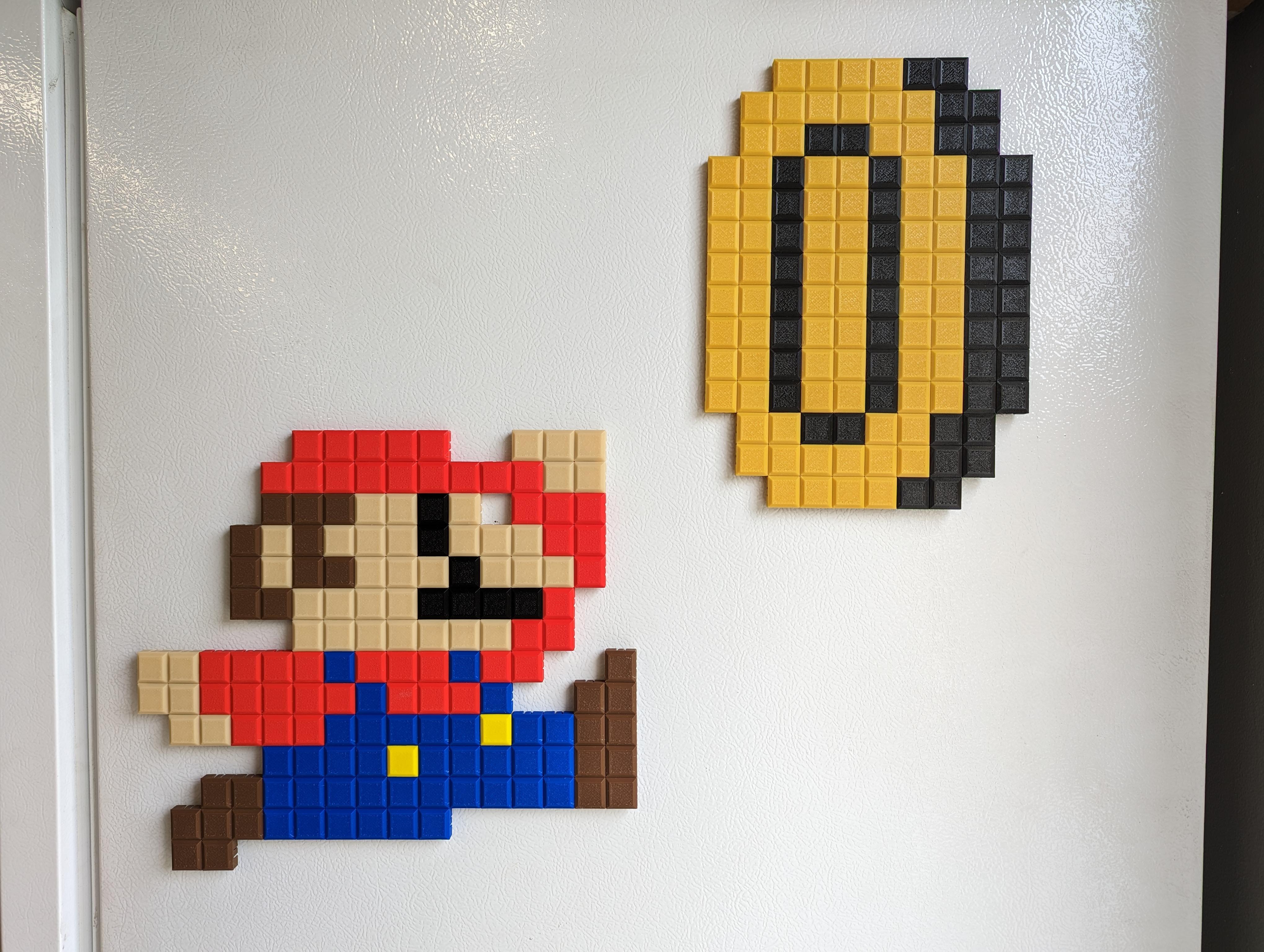 Fun 8Bit Mario and Coin I made with Epic Blocks Wall Art! r/retrogaming