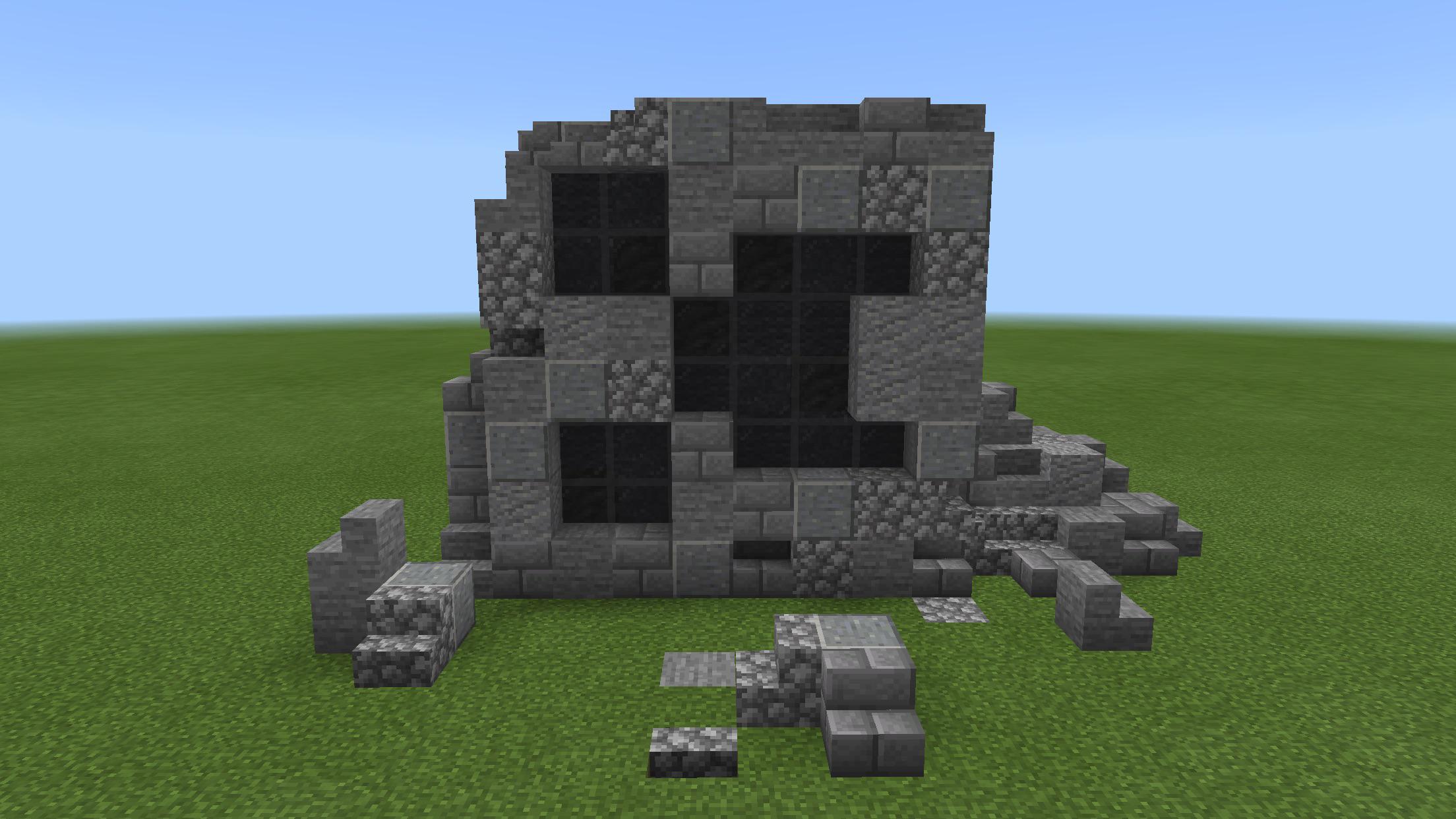 I built a creeper ruin r/Minecraft