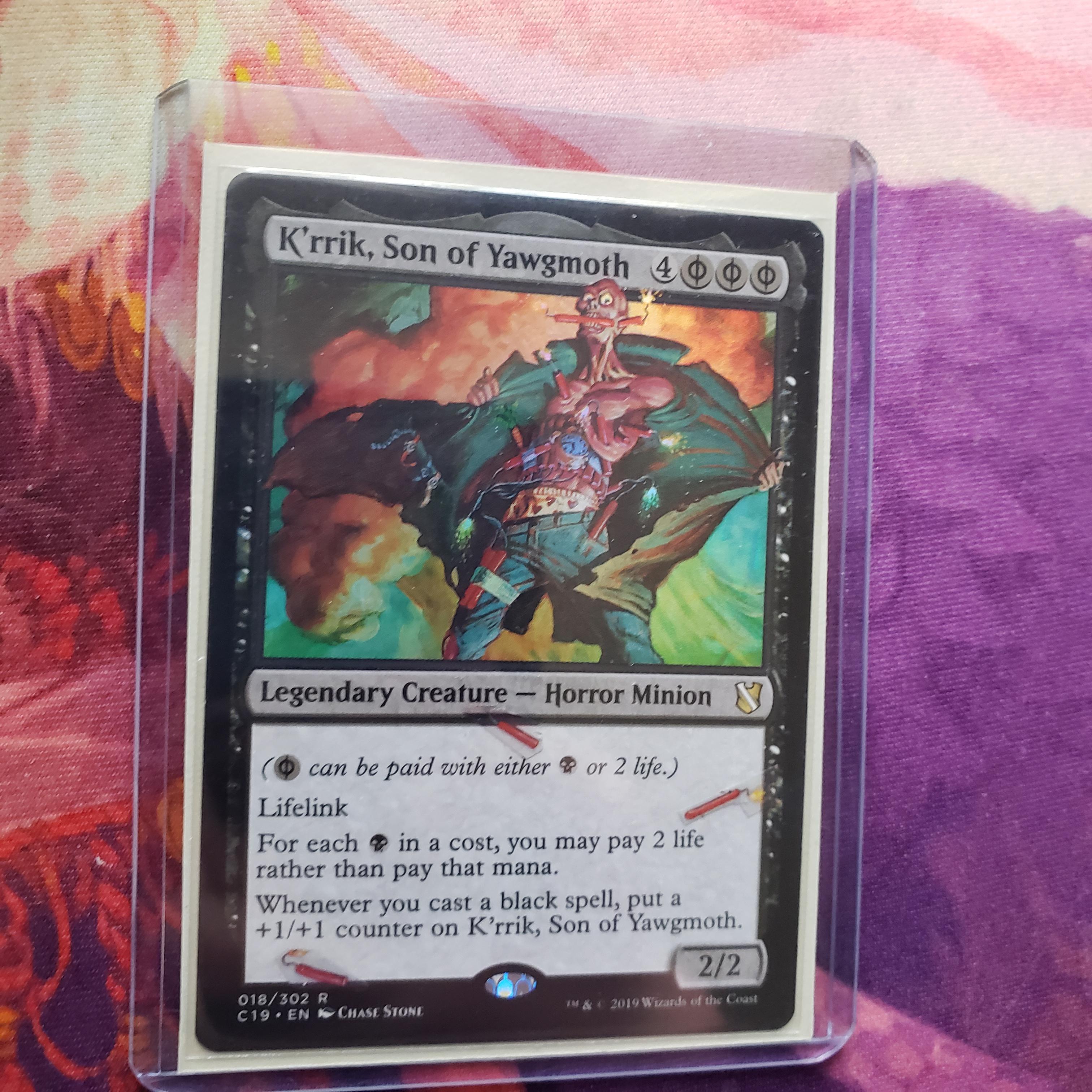 K'rrik, Son of Yawgmoth Foil Peel for my cEDH deck. mtgaltered