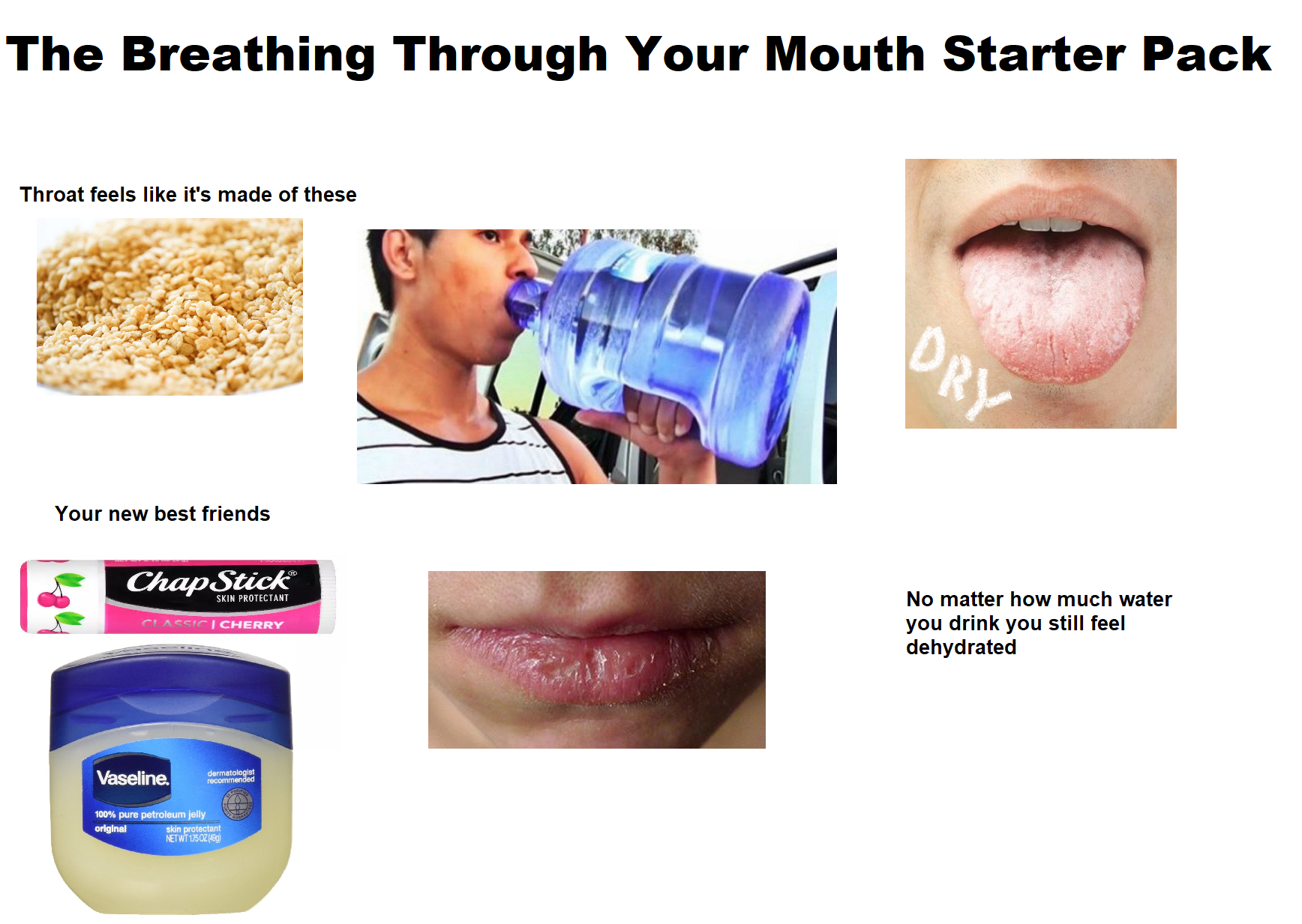 The Breathing Through Your Mouth Starter Pack r/starterpacks