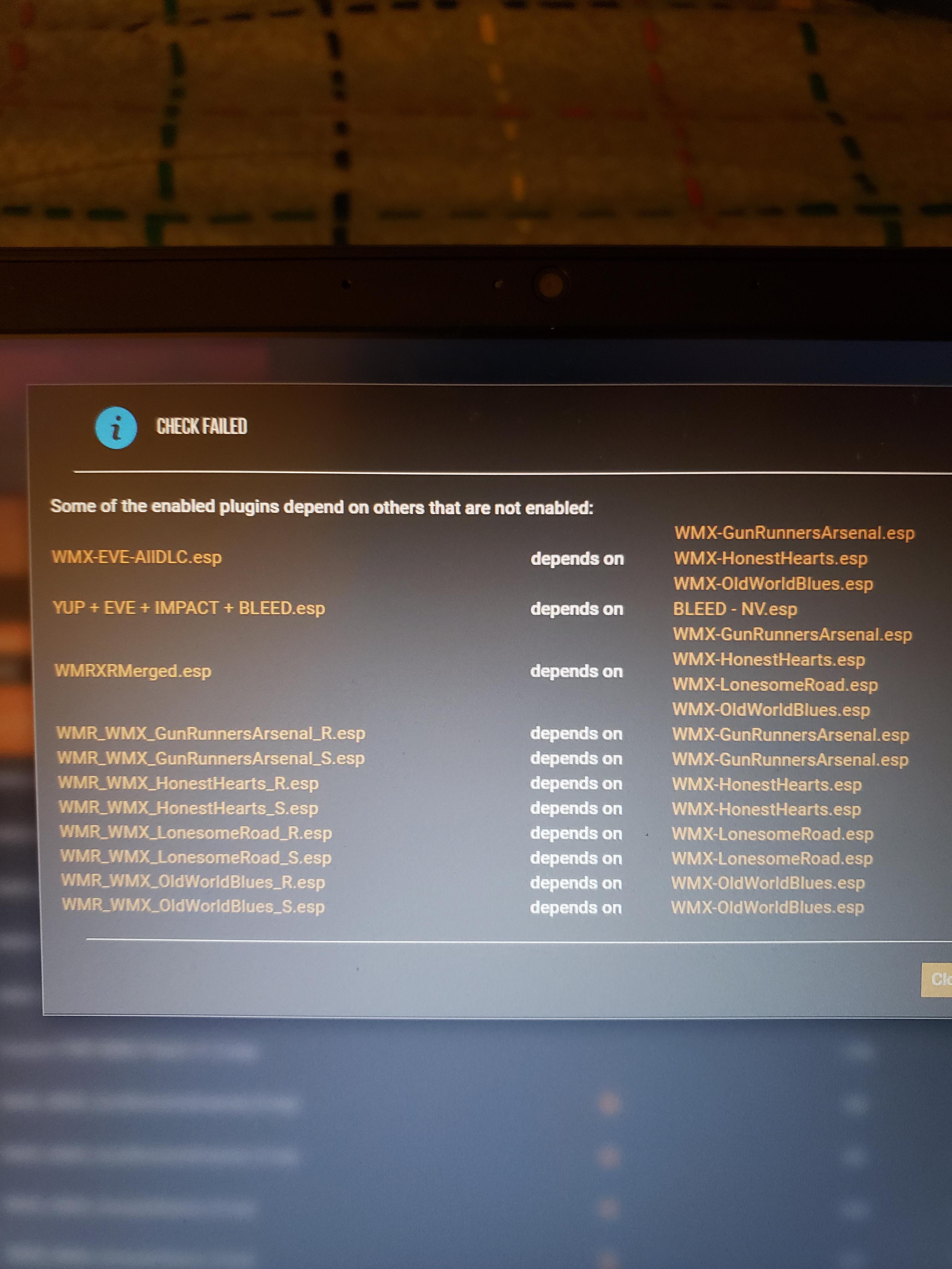 Fnv] I'm Having Trouble With Wmx Being Incompatible With Wrp And Missing Dlc Masters. Can Someone Help Me. : R/Falloutmods