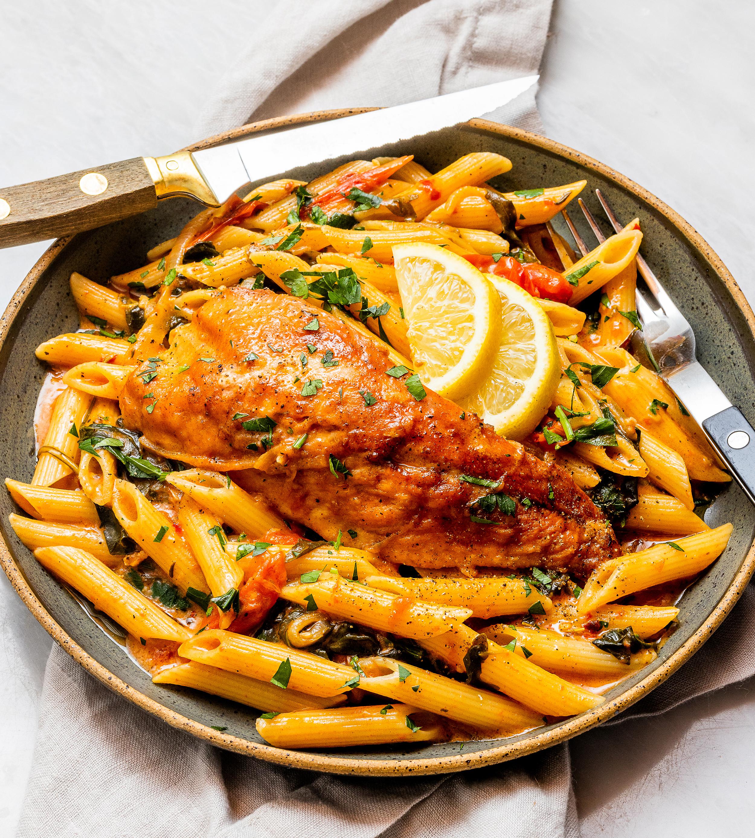 Chicken Florentineish Pasta! recipes