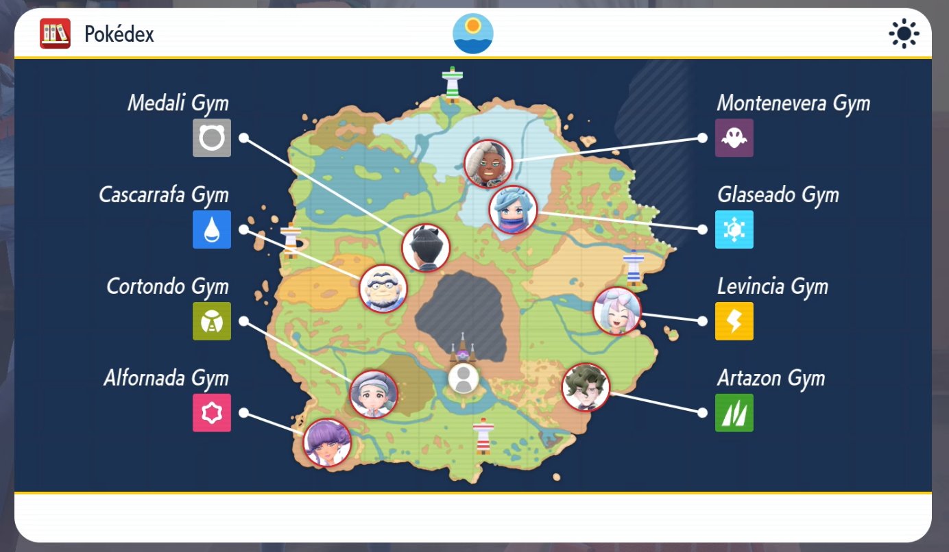 Battle : All Gym Leaders and Locations on Map : PokeLeaks