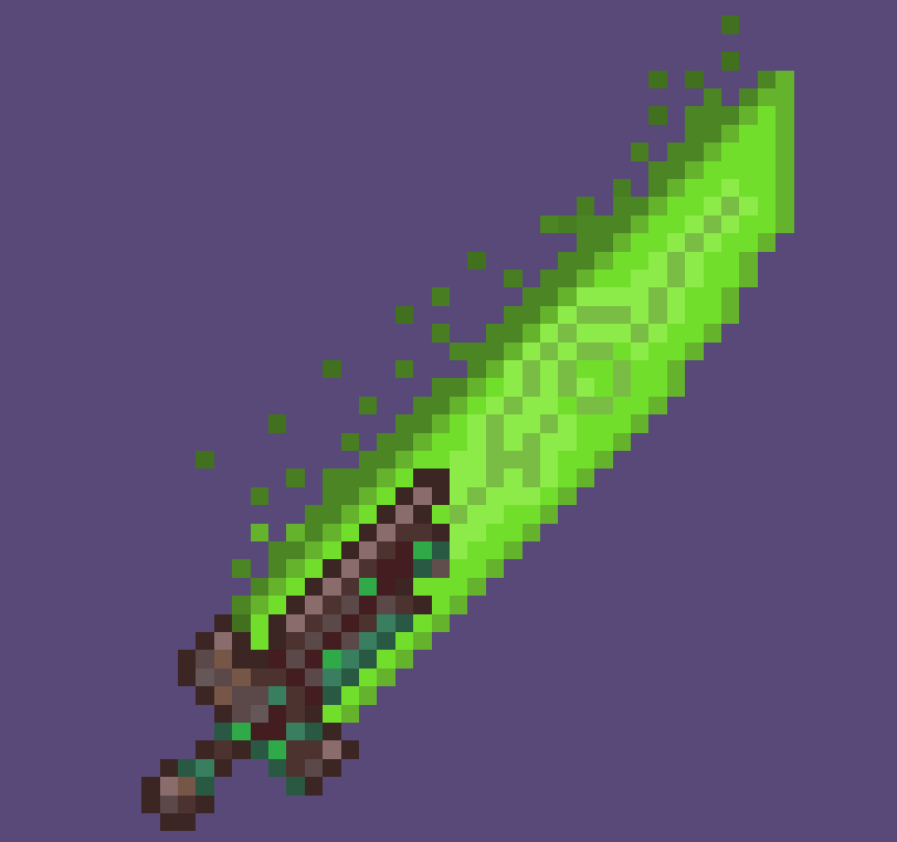 Broken hero sword I made for a possible future mod r/Terraria