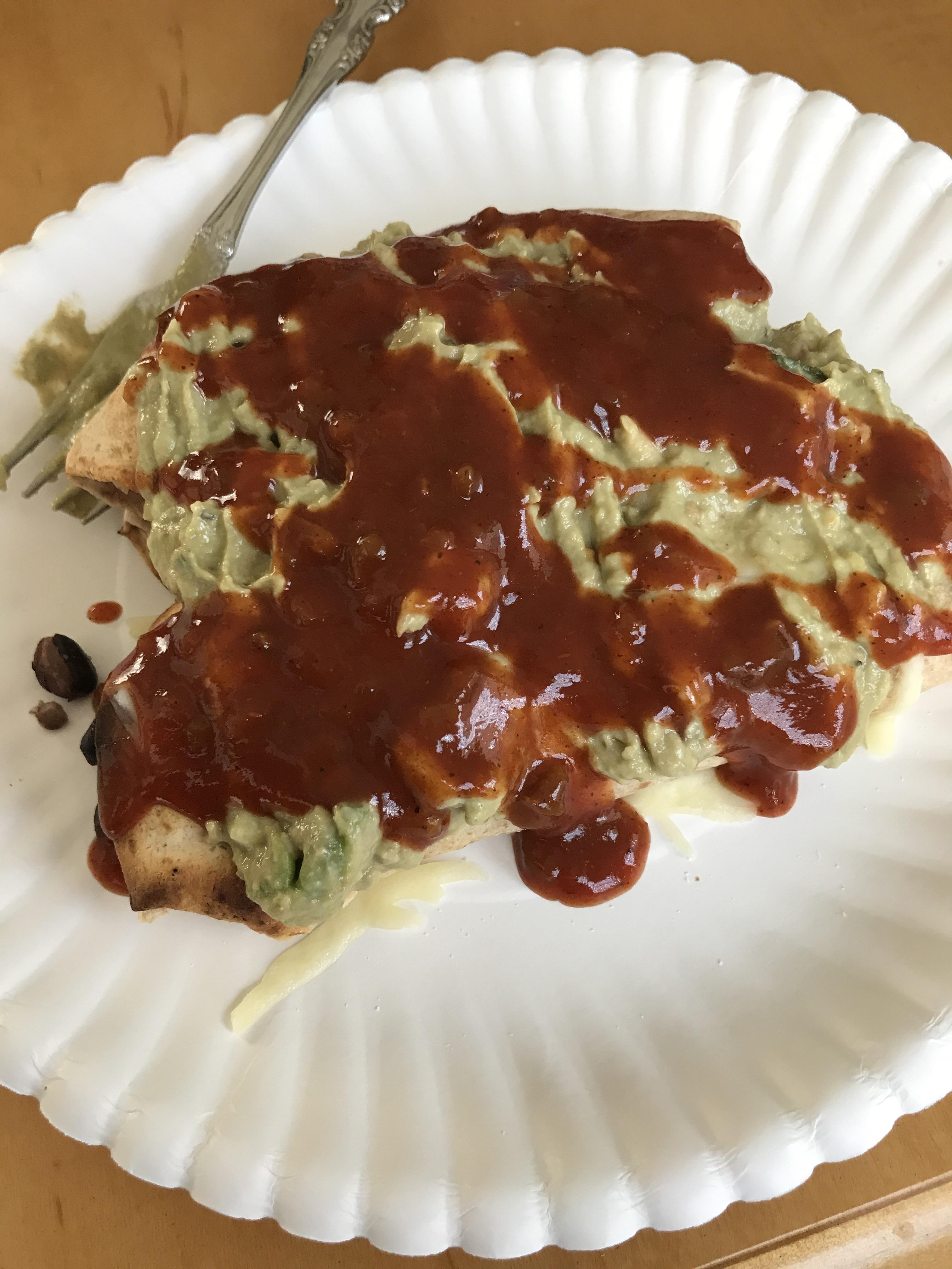 575 calorie enchiladas after a workout that burned 600 calories 😍 r