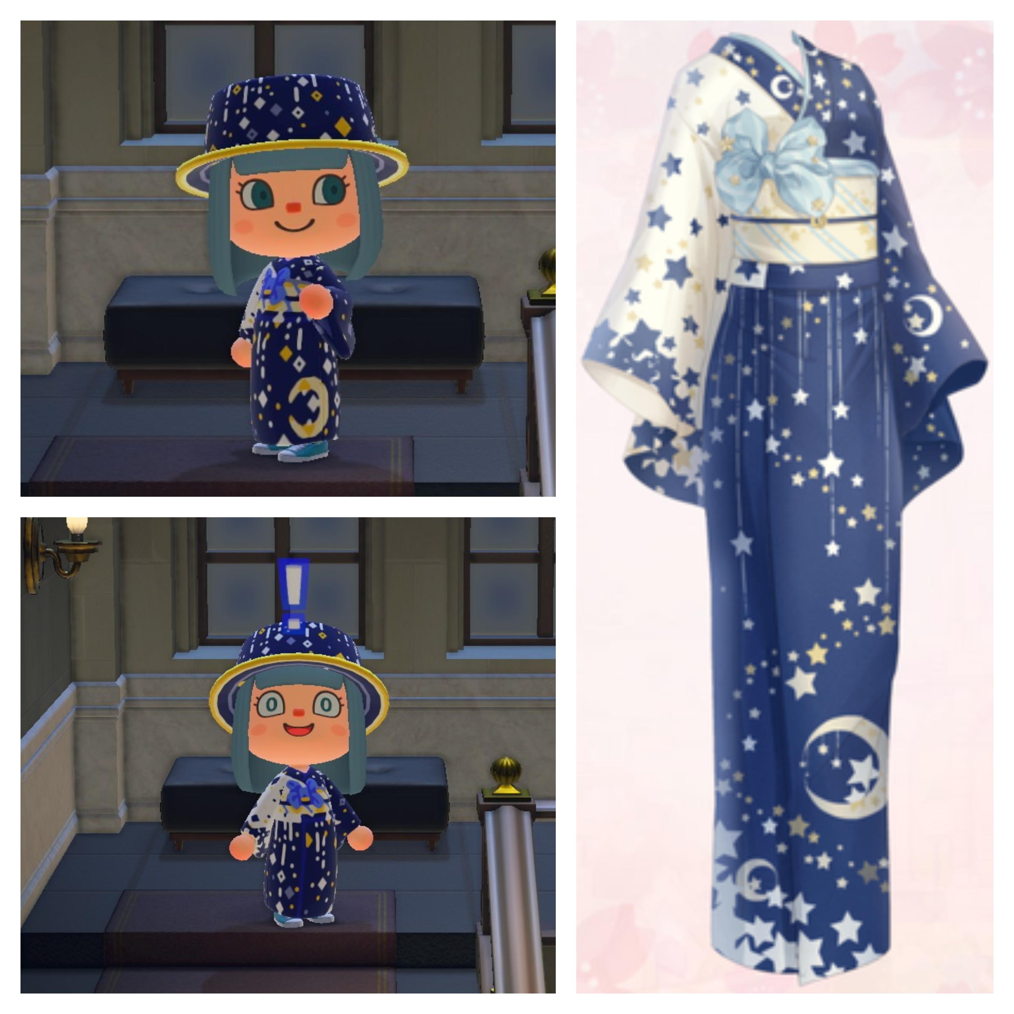 My recreation of the yukata from Bath in Starry Sky in ACNH. Made a