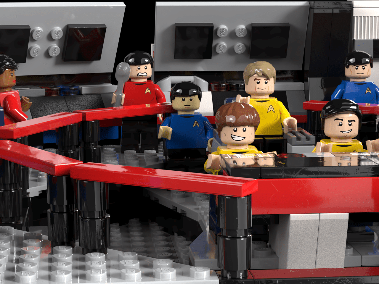 Star Trek The Original Series Enterprise Bridge MOC r/lego