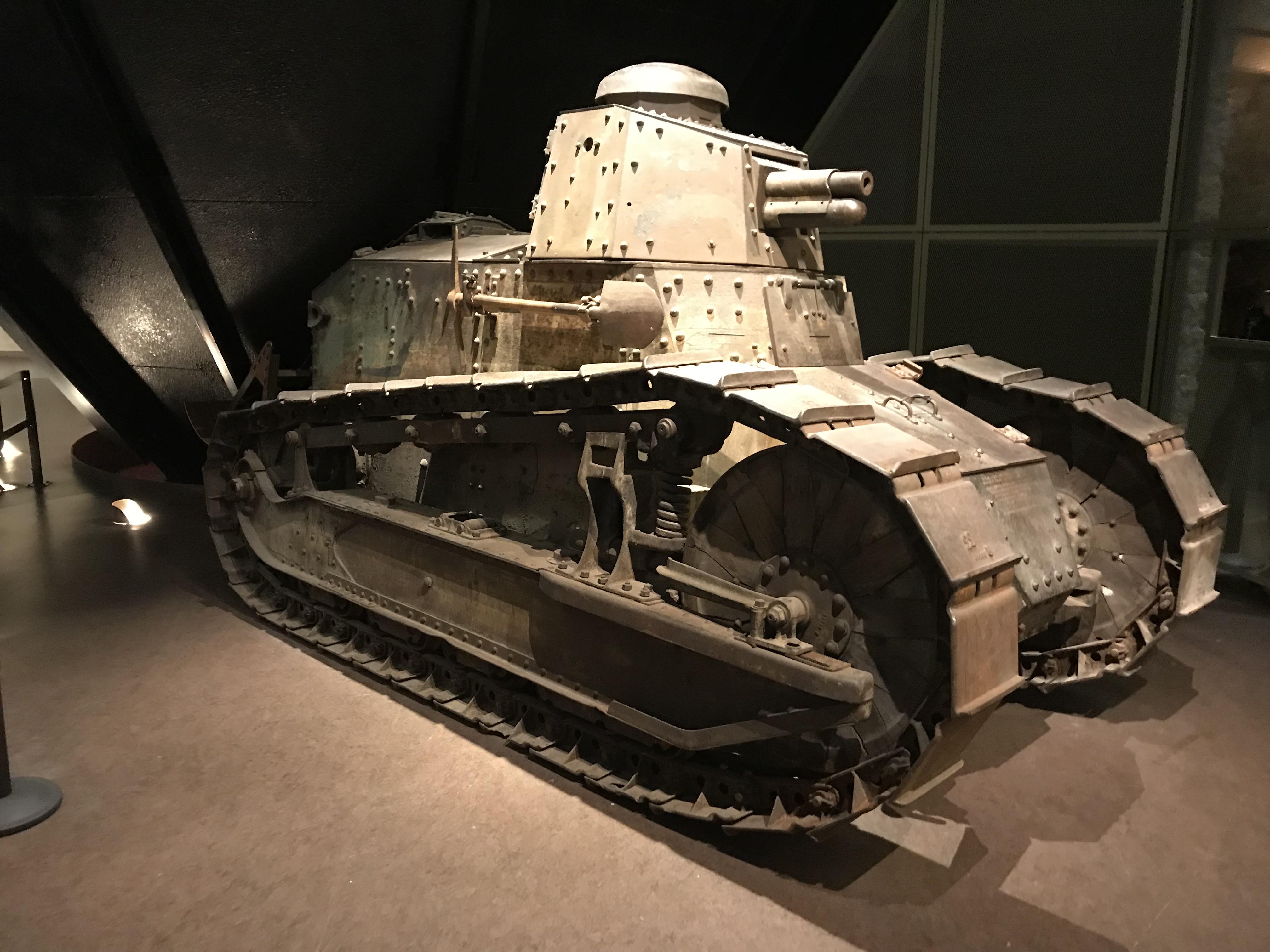 Renault FT17 French tank at the WWI museum in Kansas City. Instead of