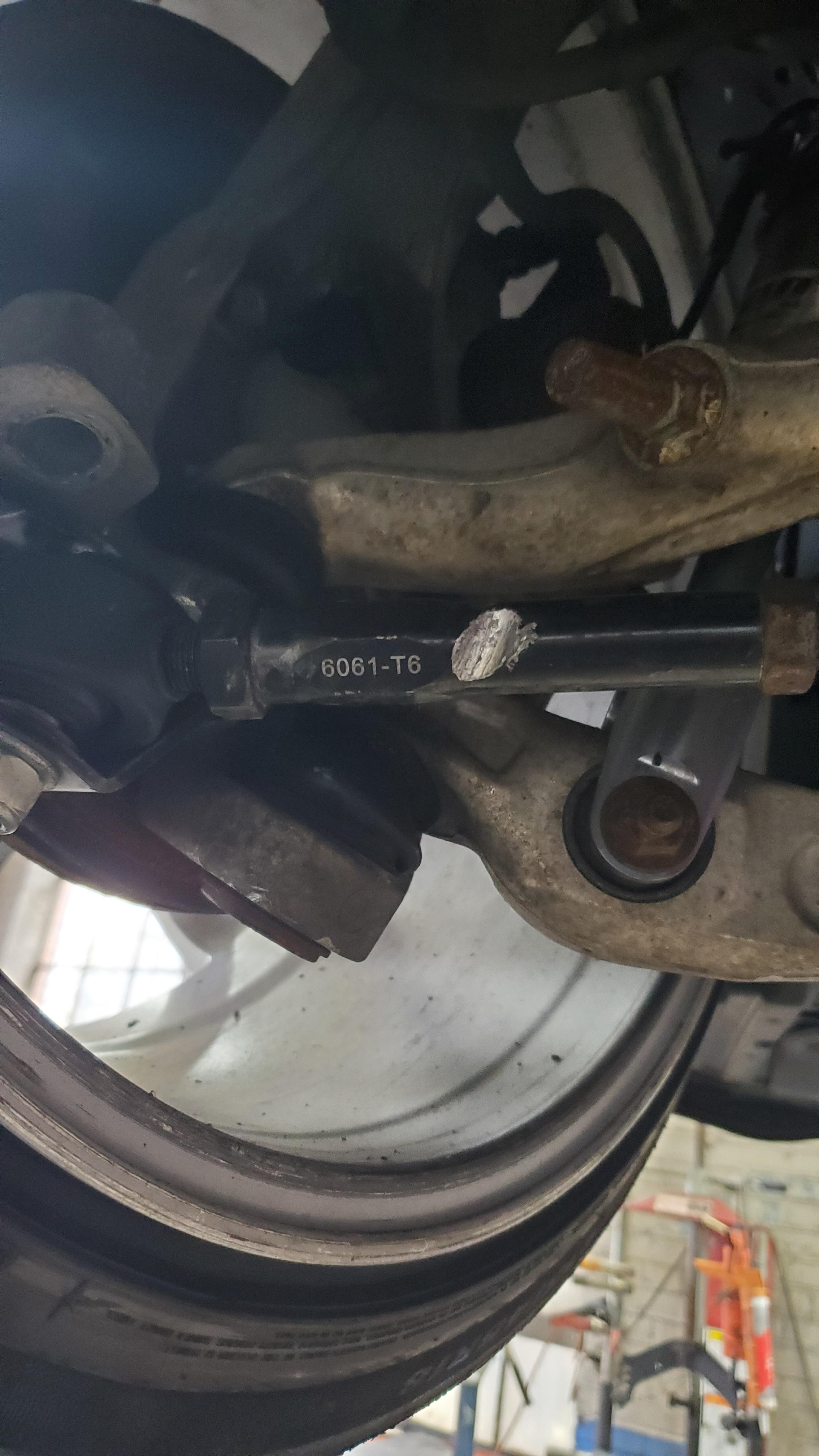 350z Gktech angle kit. Any one else have this issue? At full lock on