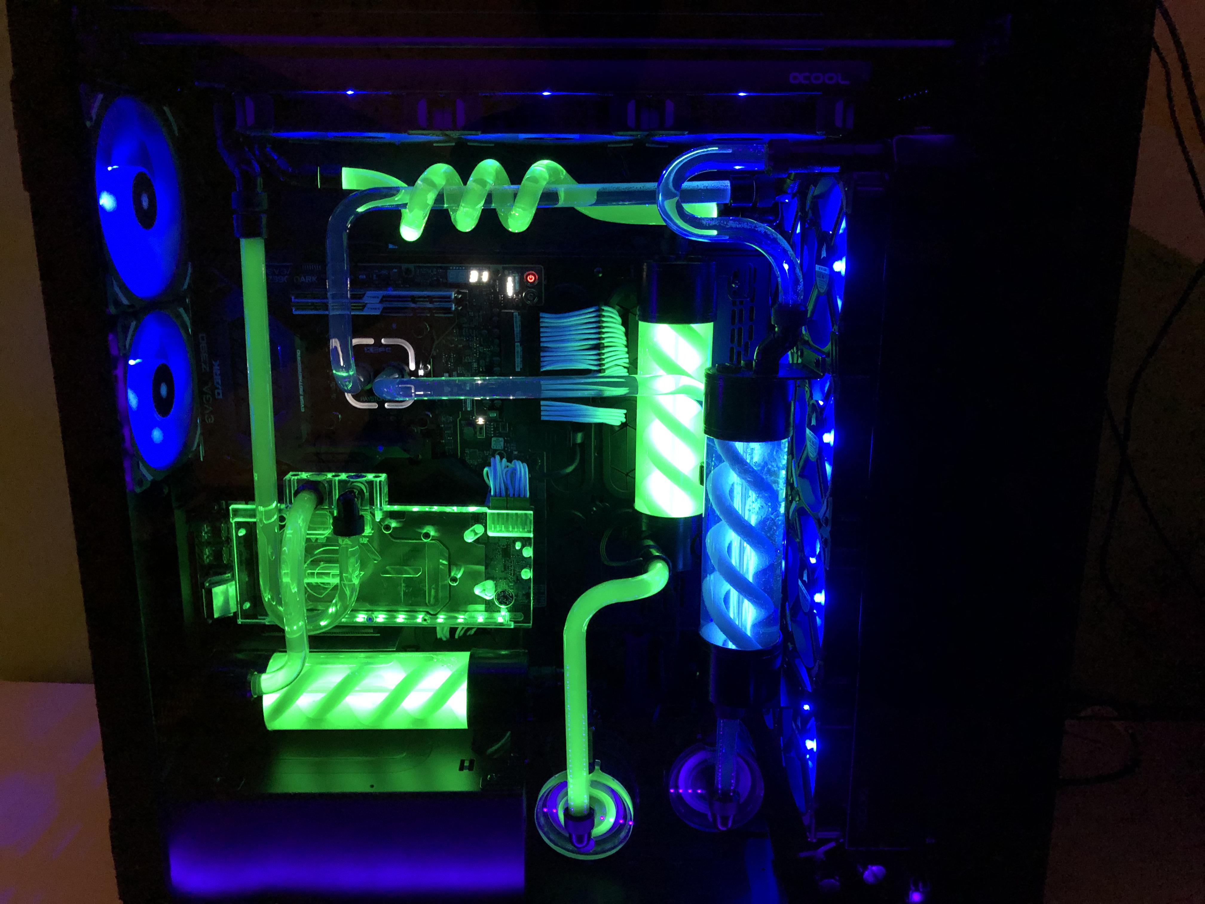 1000D It’s finally done! My second water cooling build. r/watercooling