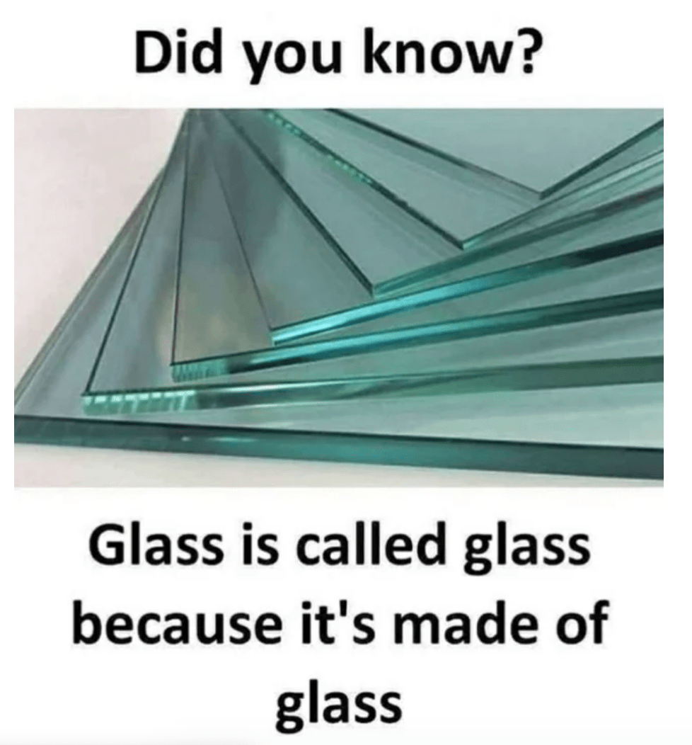 glass r/technicallythetruth
