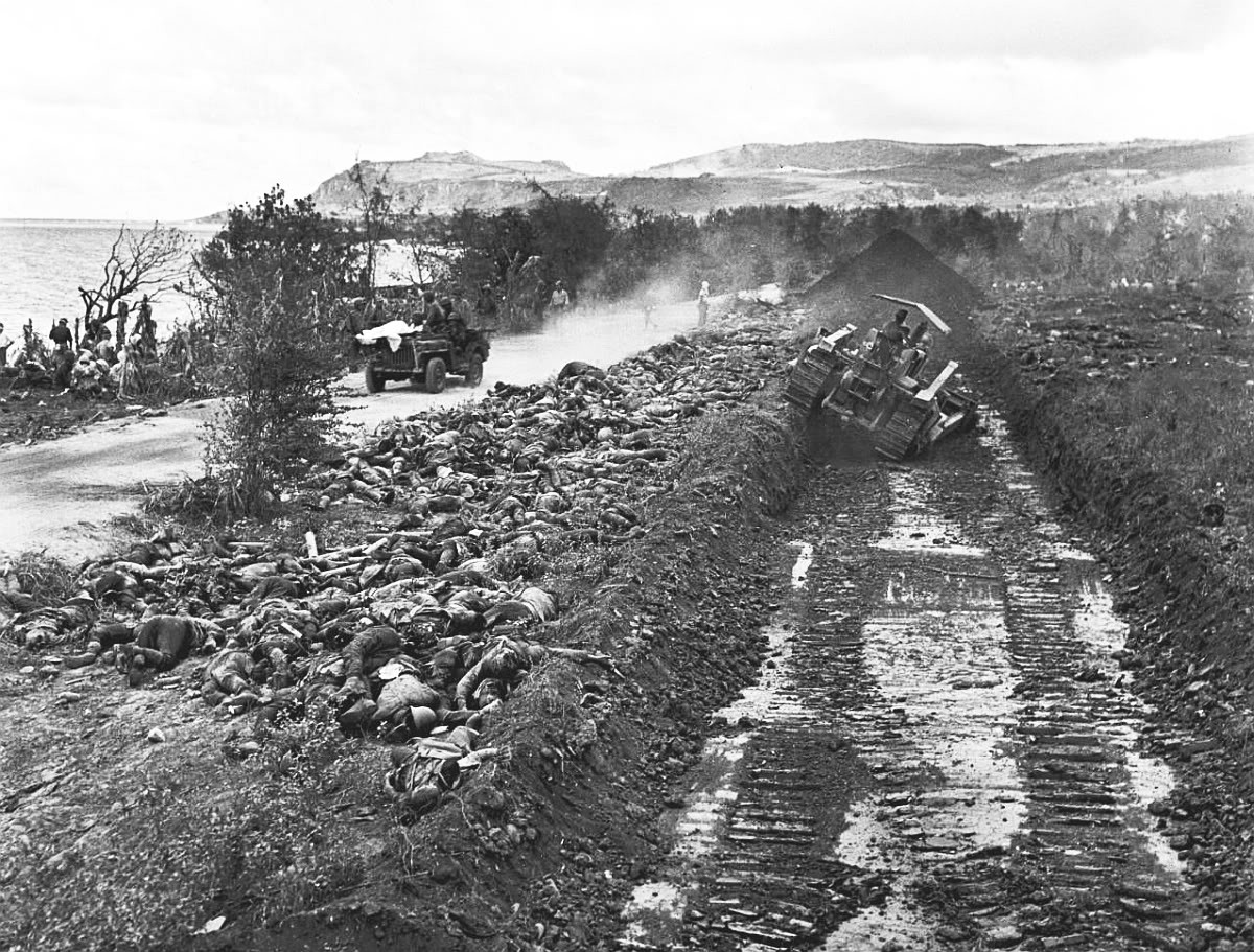 Saipan. D+22. July 7, 1944, the aftermath of a "banzai charge