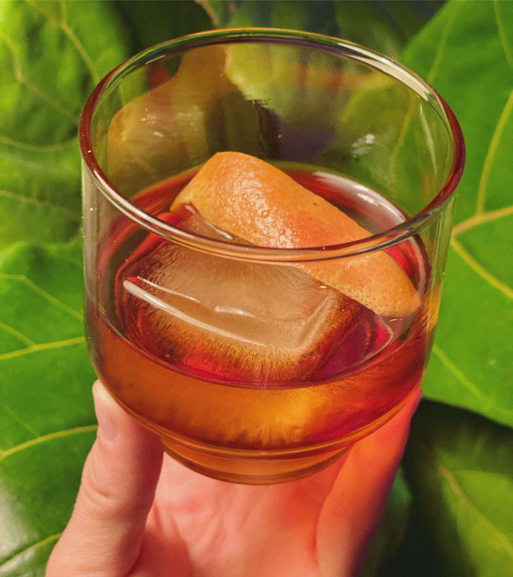 Ron Zacapa Old Fashioned in my favourite Value Village 1 glass r