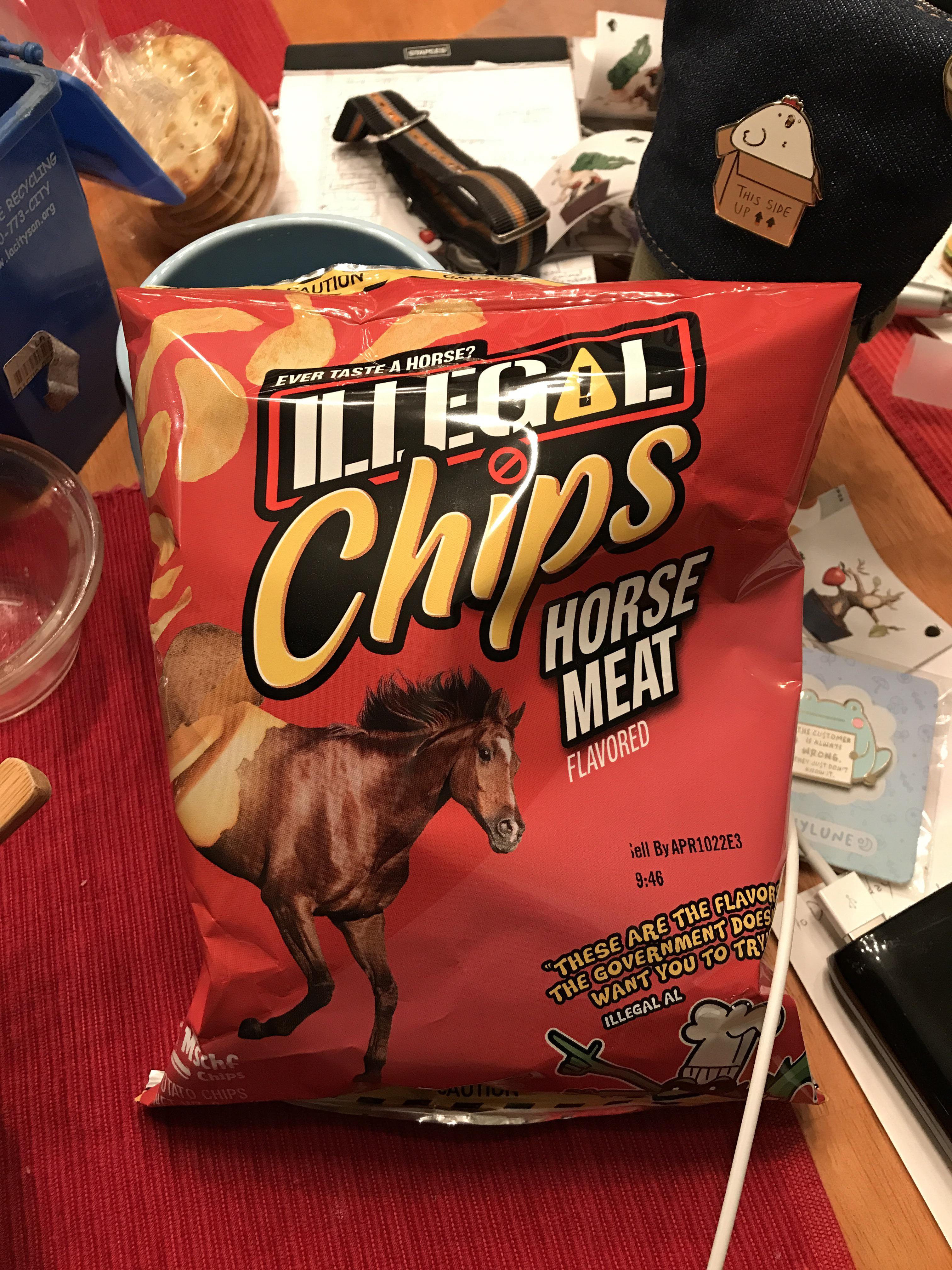 I bought horse meat flavor potato chips. r/mildlyinteresting
