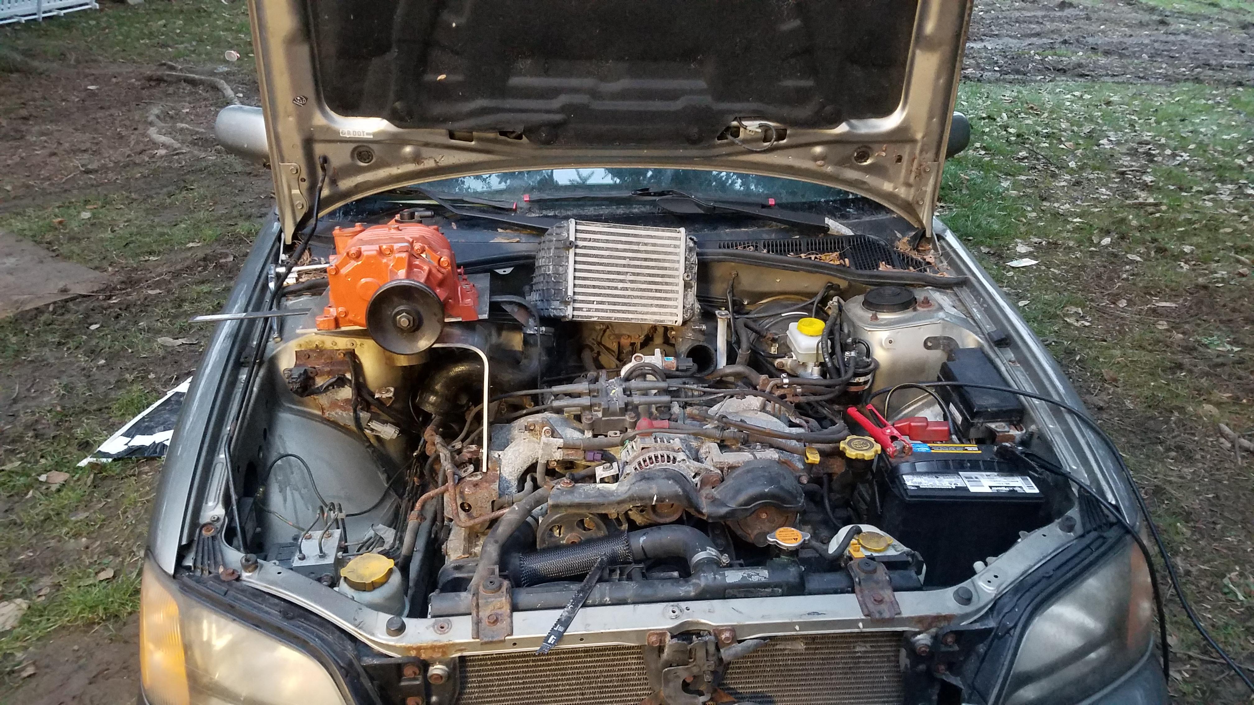 My fabricobbled supercharger kit r/subaru