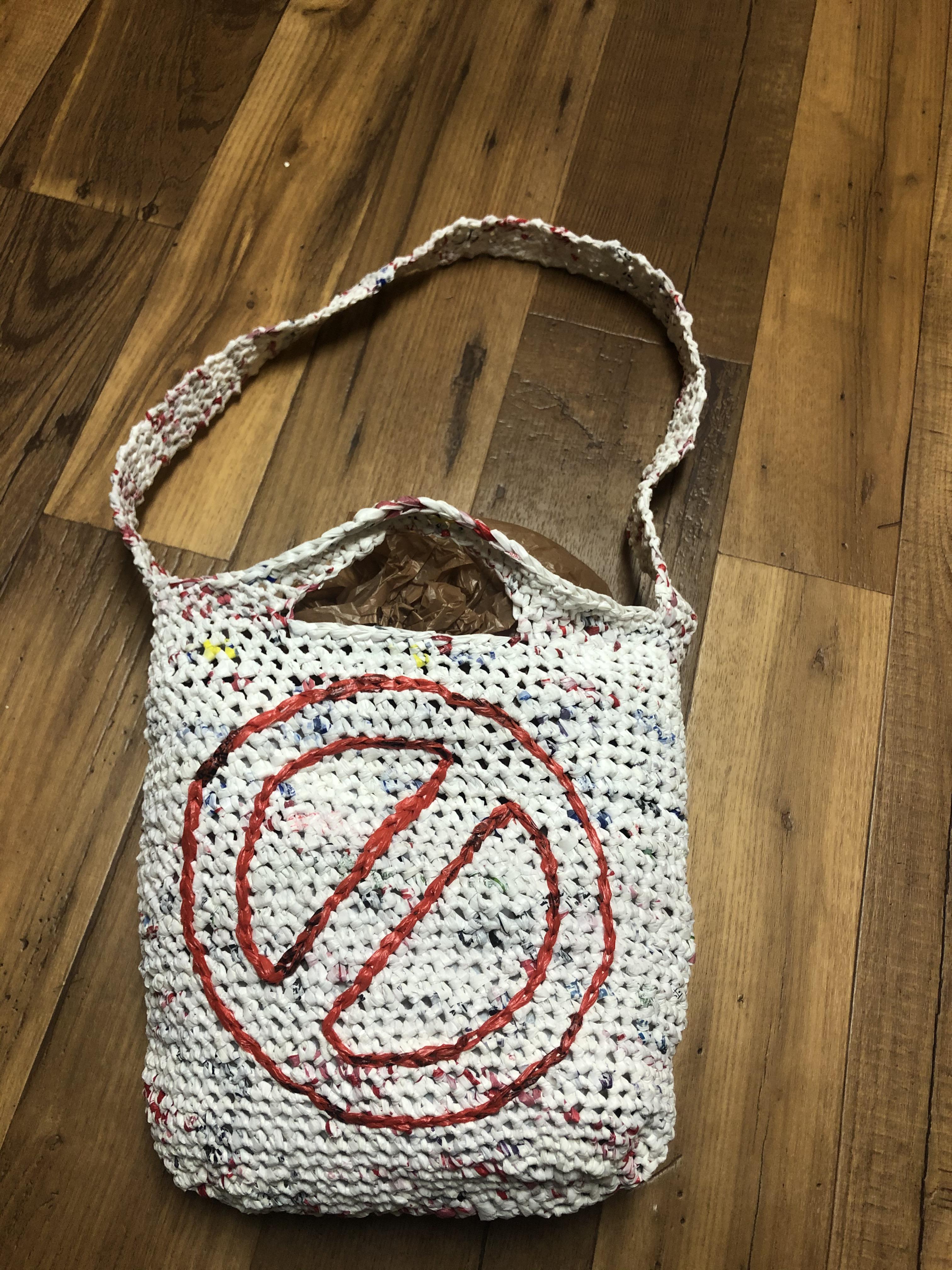 I call it the “AntiPlastic bag” it is made from old plastic shopping