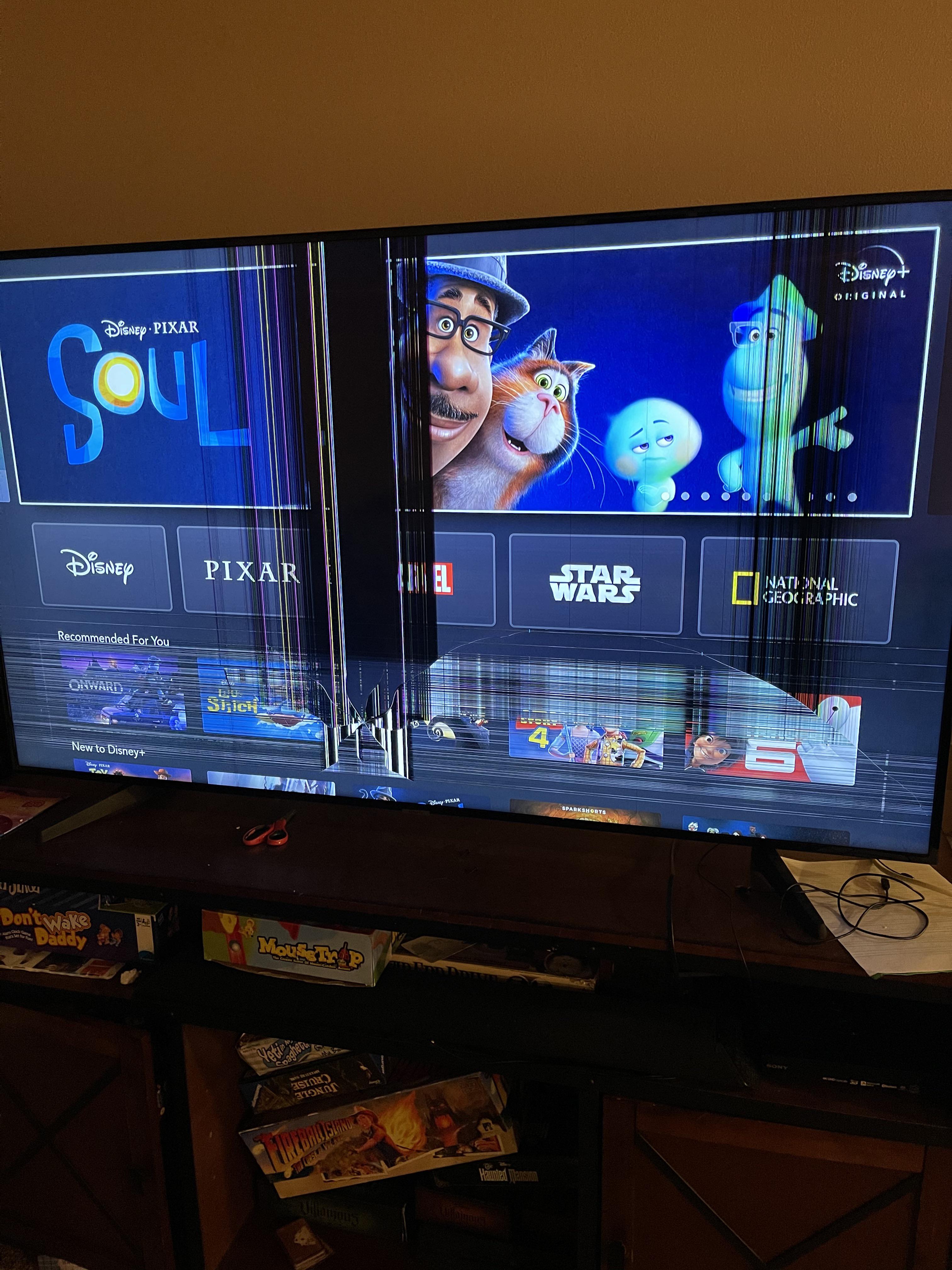 My son said he was trying to throw the remote onto the tv stand...