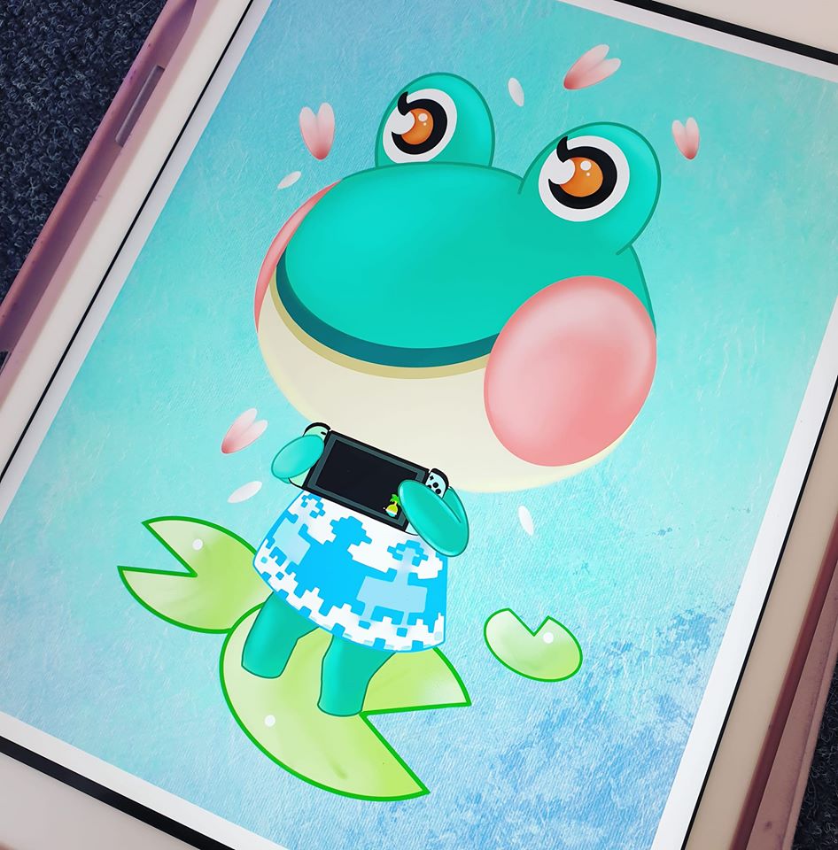 Today I drew Lily with her animal crossing switch 💙 r/AnimalCrossing