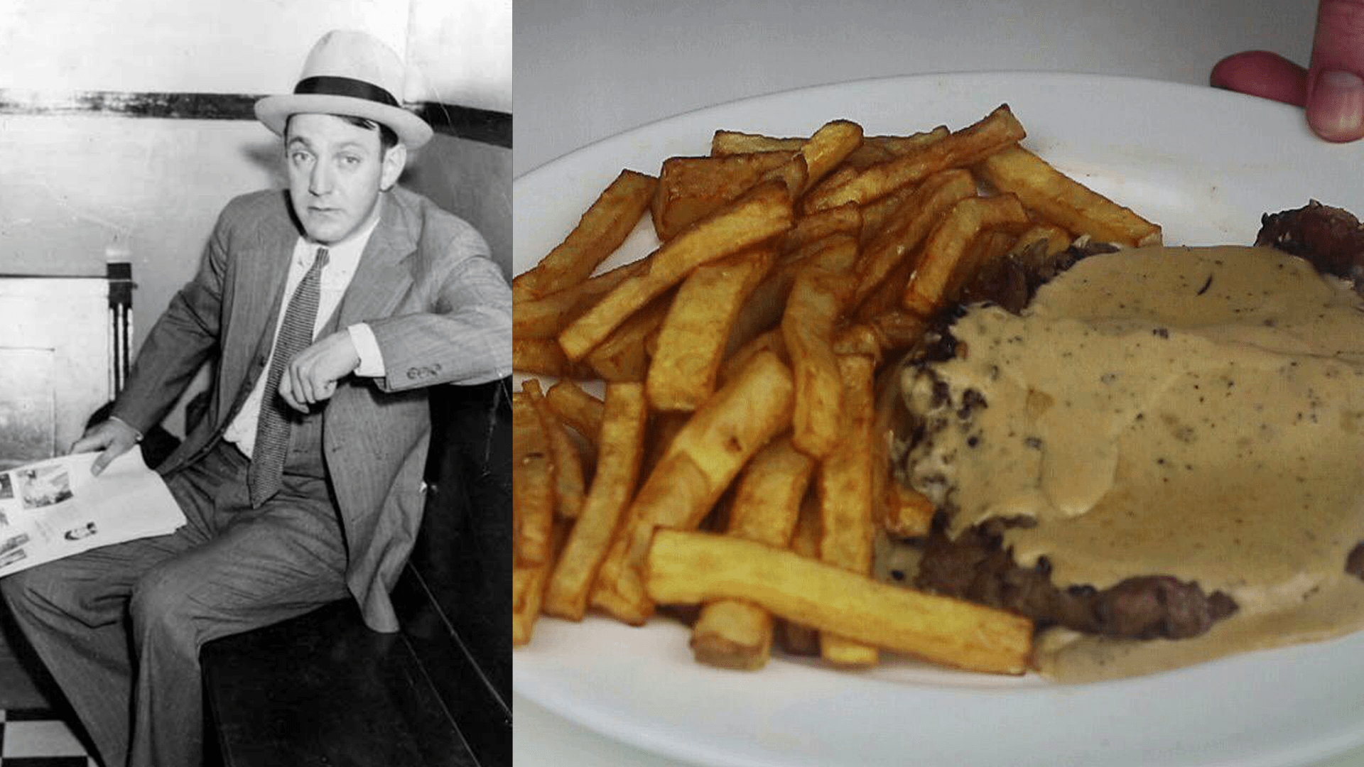 Dutch Schultz’s Last Meal of Steak, Fries & Peppercorn Sauce is the