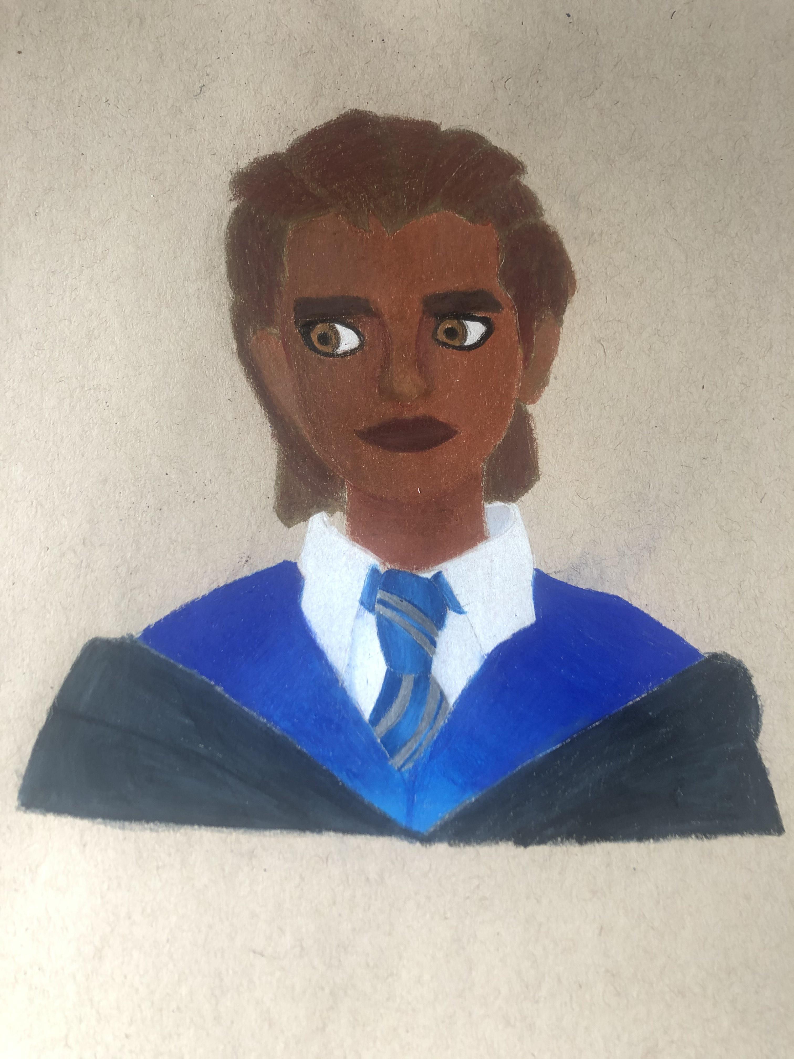 Drew Talbott after my drawing of Penny and really struggled with his