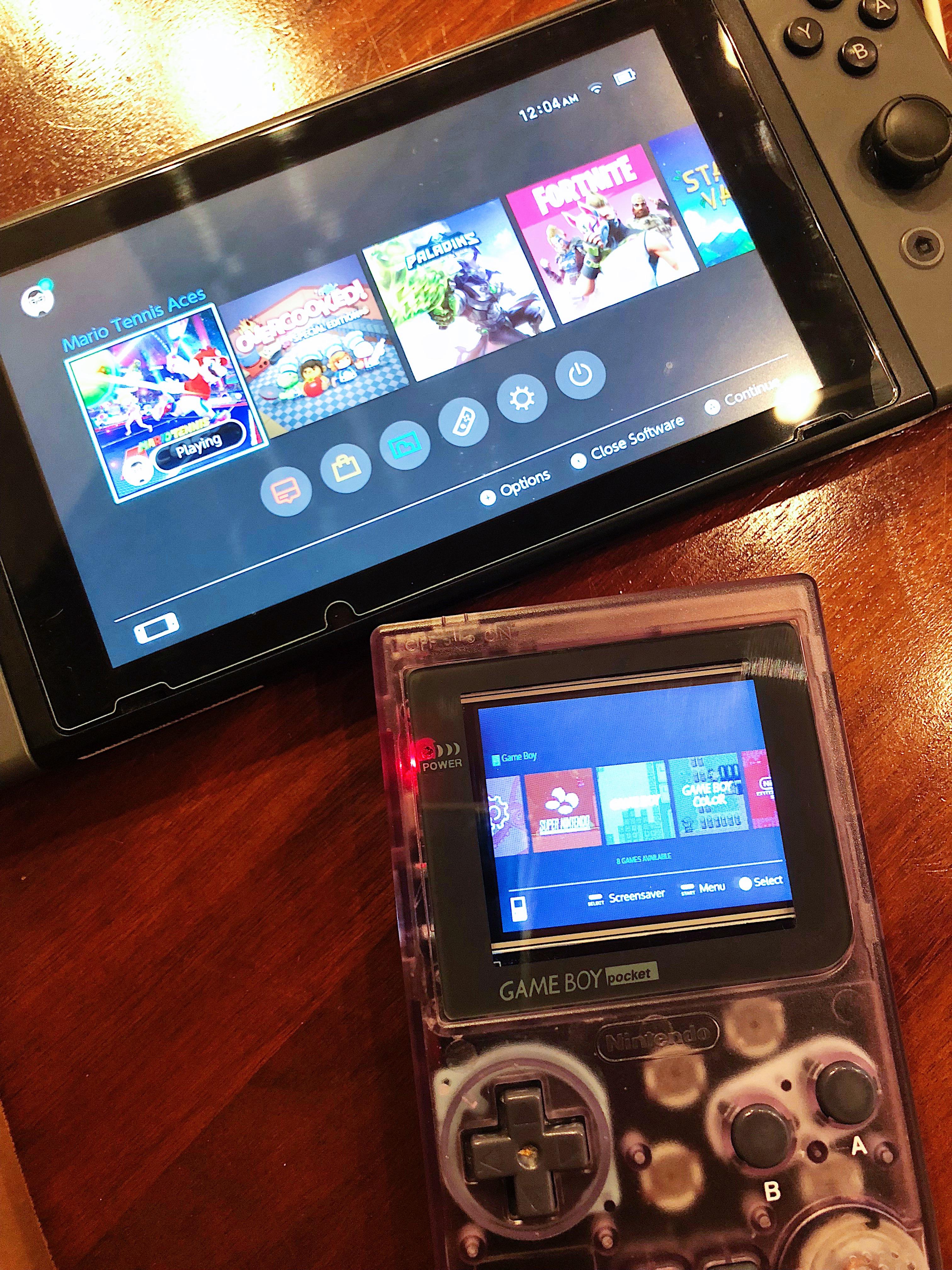 Modded Gameboy Pocket w/ Nintendo Switch Gameboy