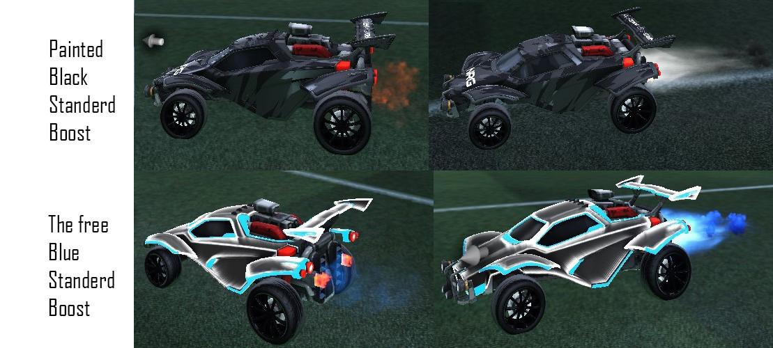 Why is the painted black boost orange when you are driving and not