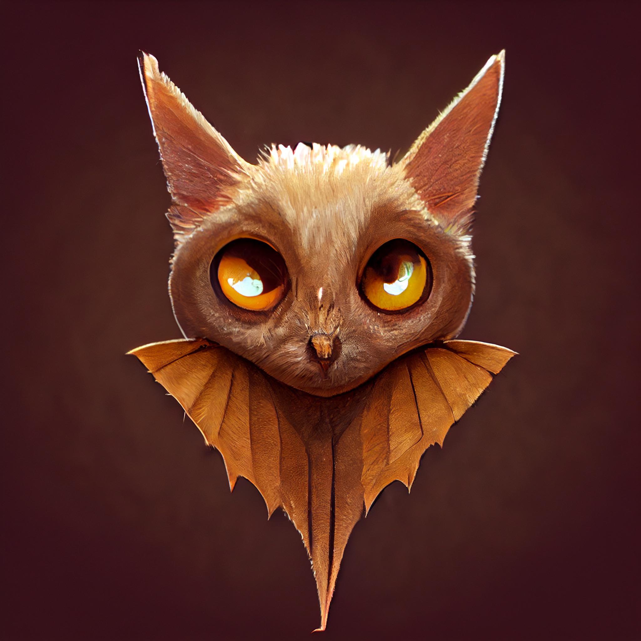 Owl cat bat prompt this was the cutest one. r/midjourney