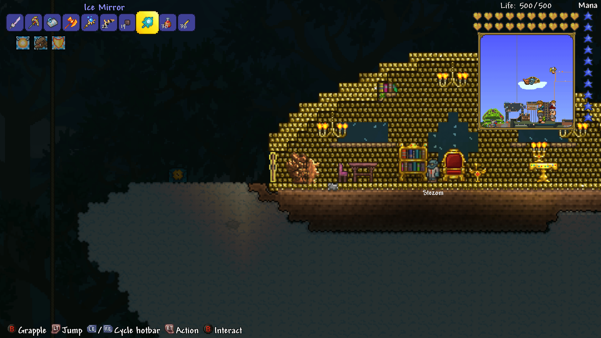 Which npc belongs in the gold house? Terraria