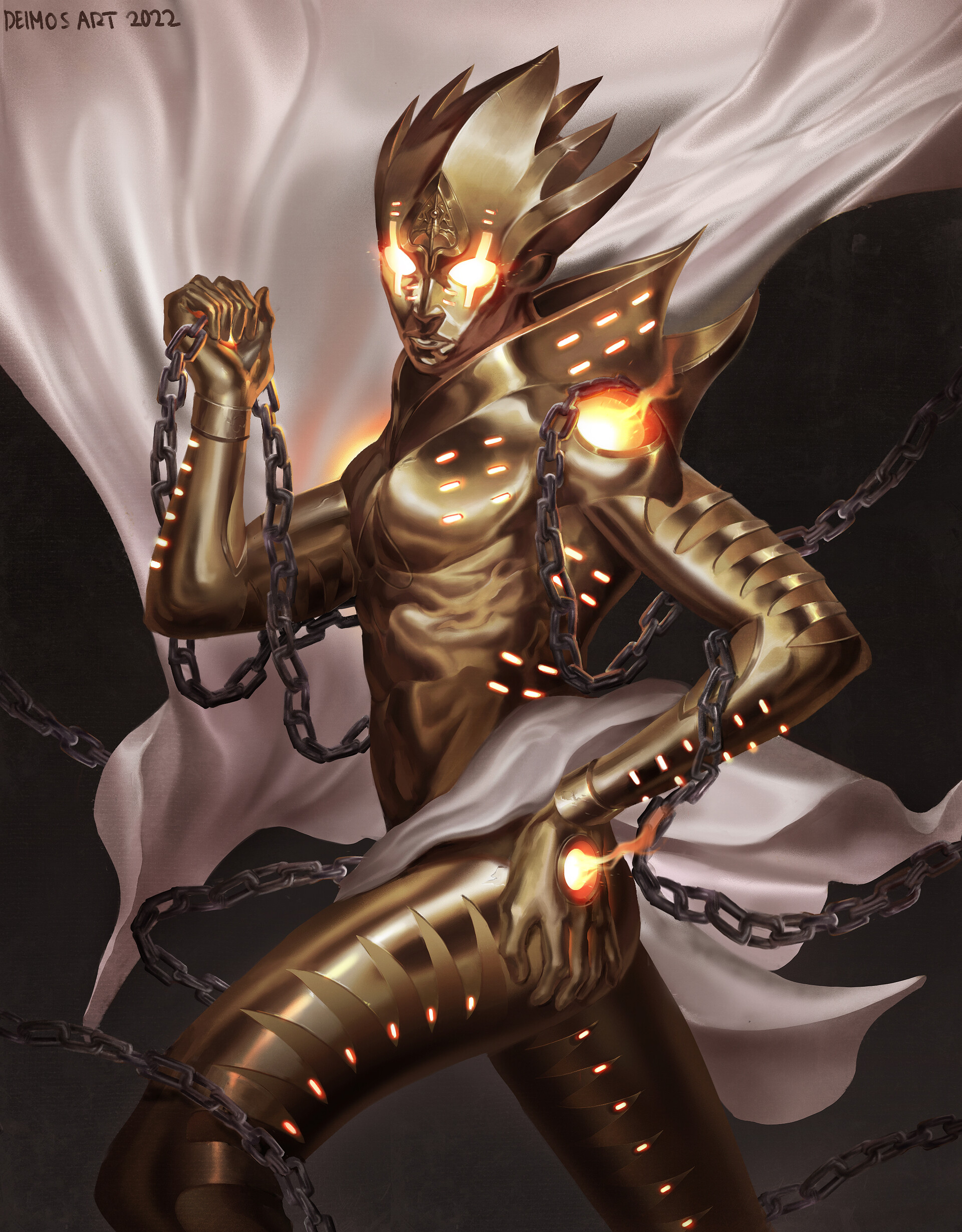 gold experience redesign (Deimos Art) r/StardustCrusaders