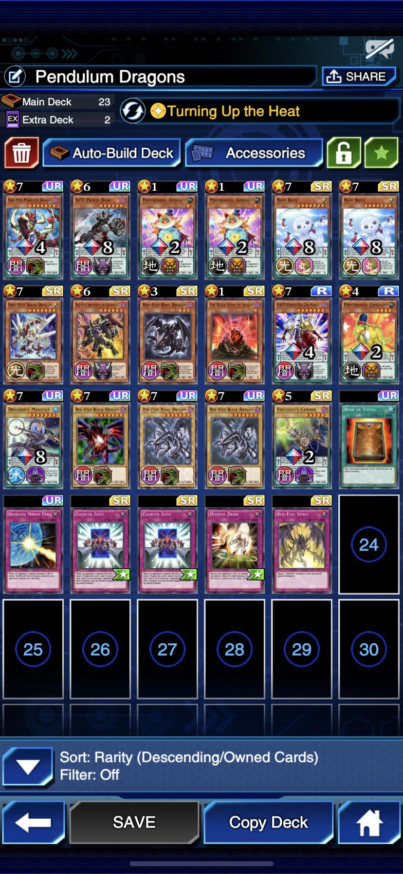 Trying to build a Pendulum Dragon deck this is the 1st Version any