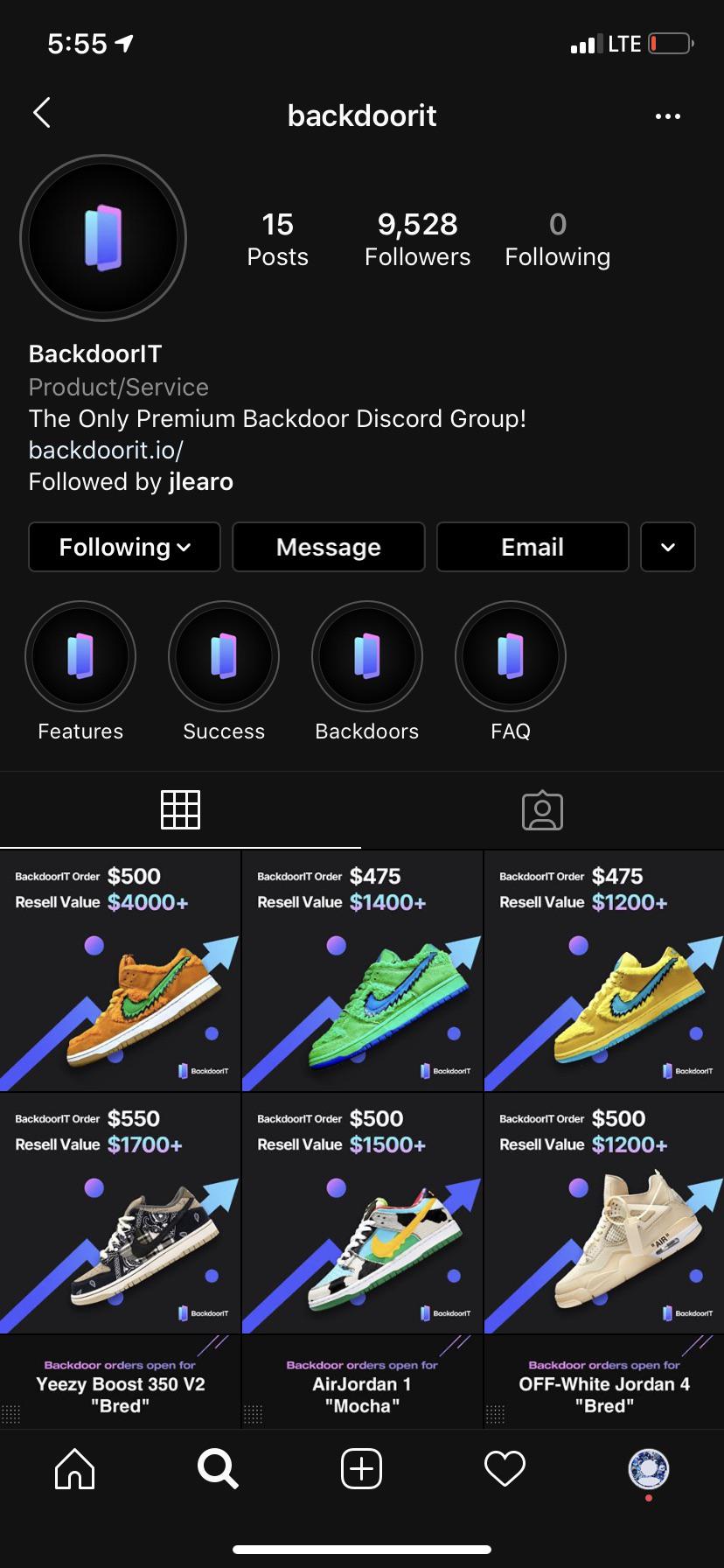 is backdoorit legit? And if so will i actually get legit shoes if i pay