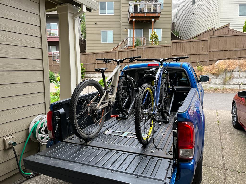Love the convenience of Ride88 truck bed bike racks r/mountainbiking